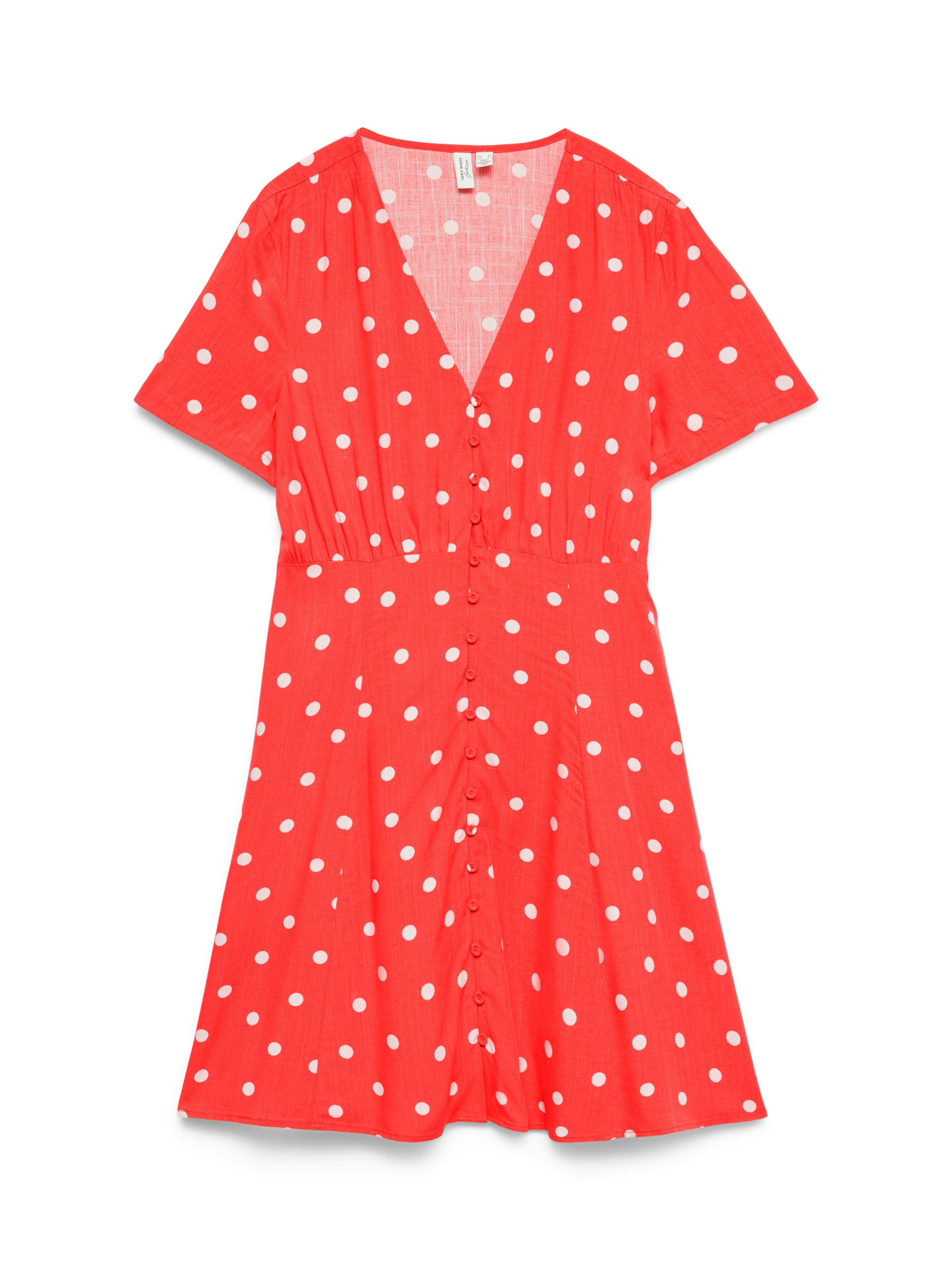 Vero Moda Mini-robe »VMKORA S/S SHORT DRESS WVN BTQ« viscose