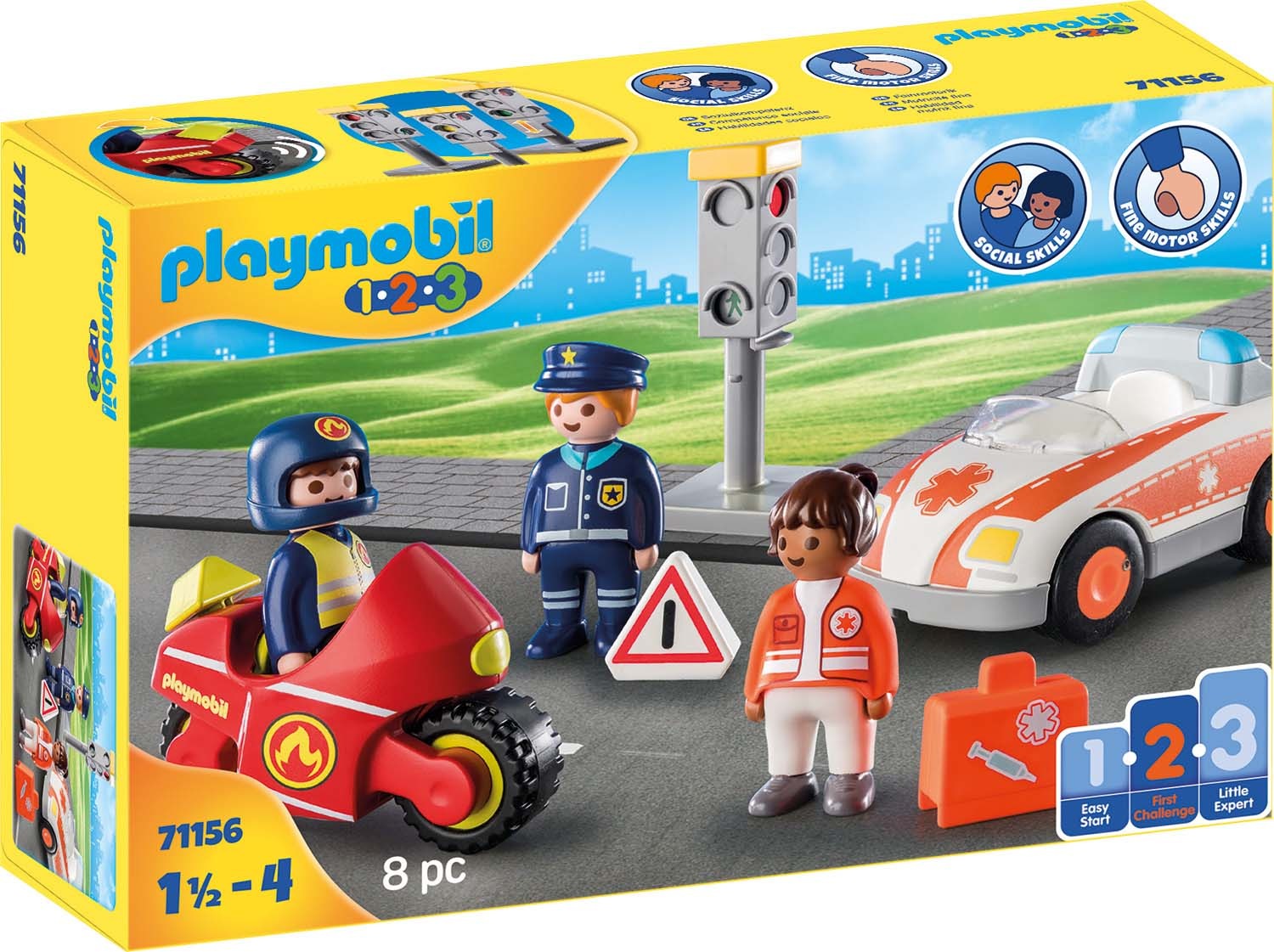 Image of Playmobil® Konstruktions-Spielset »Helden des Alltags (71156), Playmobil 1-2-3«, (8 St.), Made in Europe bei Ackermann Versand Schweiz