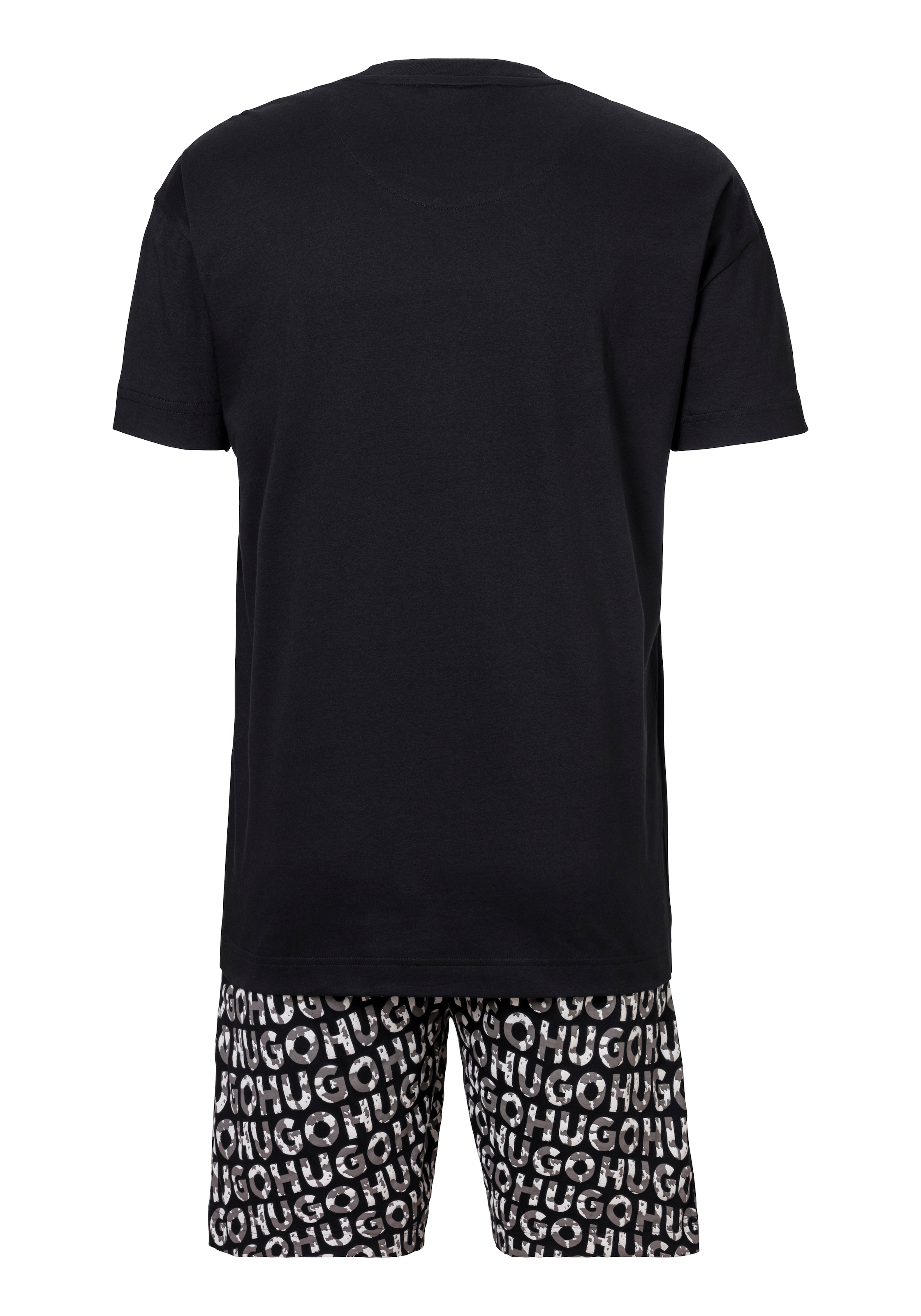 HUGO Underwear Pyjama »Camo Logo Short Set«, (Set, 2 tlg., 2er), mit grossem Logodruck