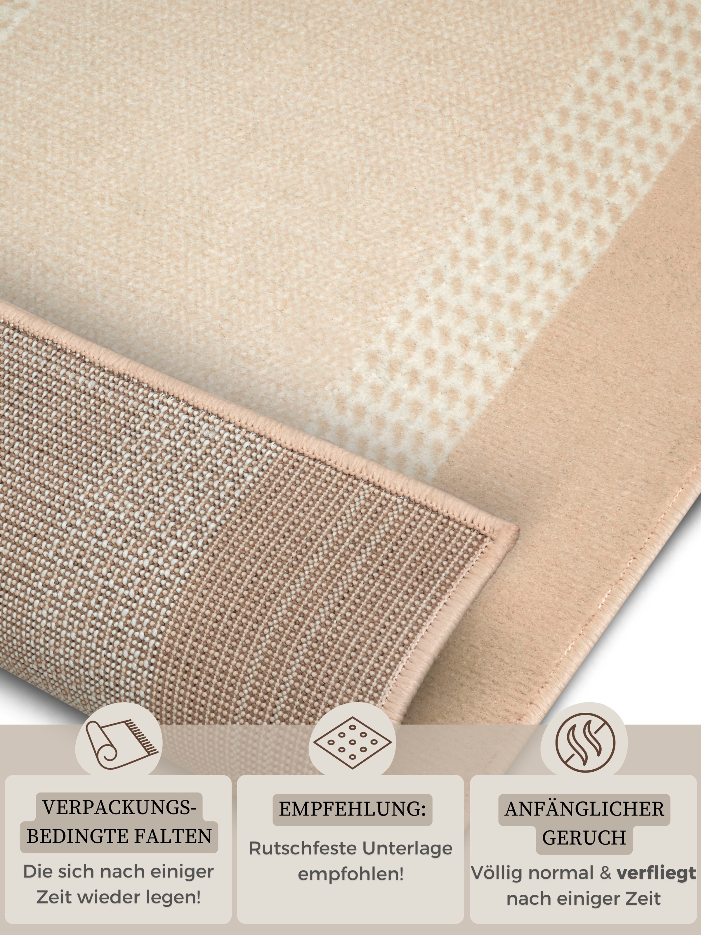 HANSE Home Teppich »Band«, rechteckig, 9 mm Höhe, Kurzflor, weich, Läufer Grössen, Wohnzimmer, Schlafzimmer, Esszimmer