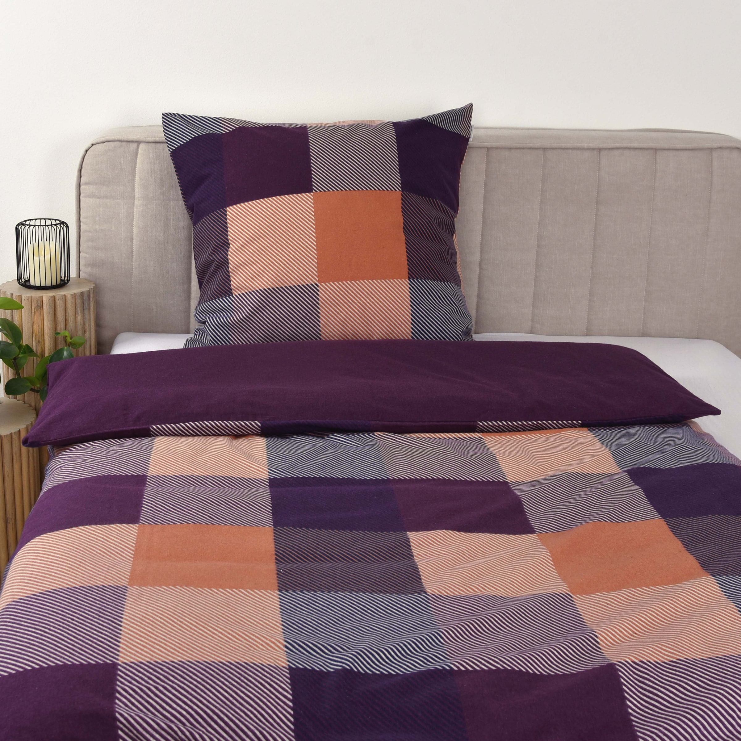 TOM TAILOR HOME Linge de lit réversible »BOLD MOSAIC in Gr. 135x200cm, 155x220cm oder 200x220cm« 2 cuis new bedroom, étiquette tissée