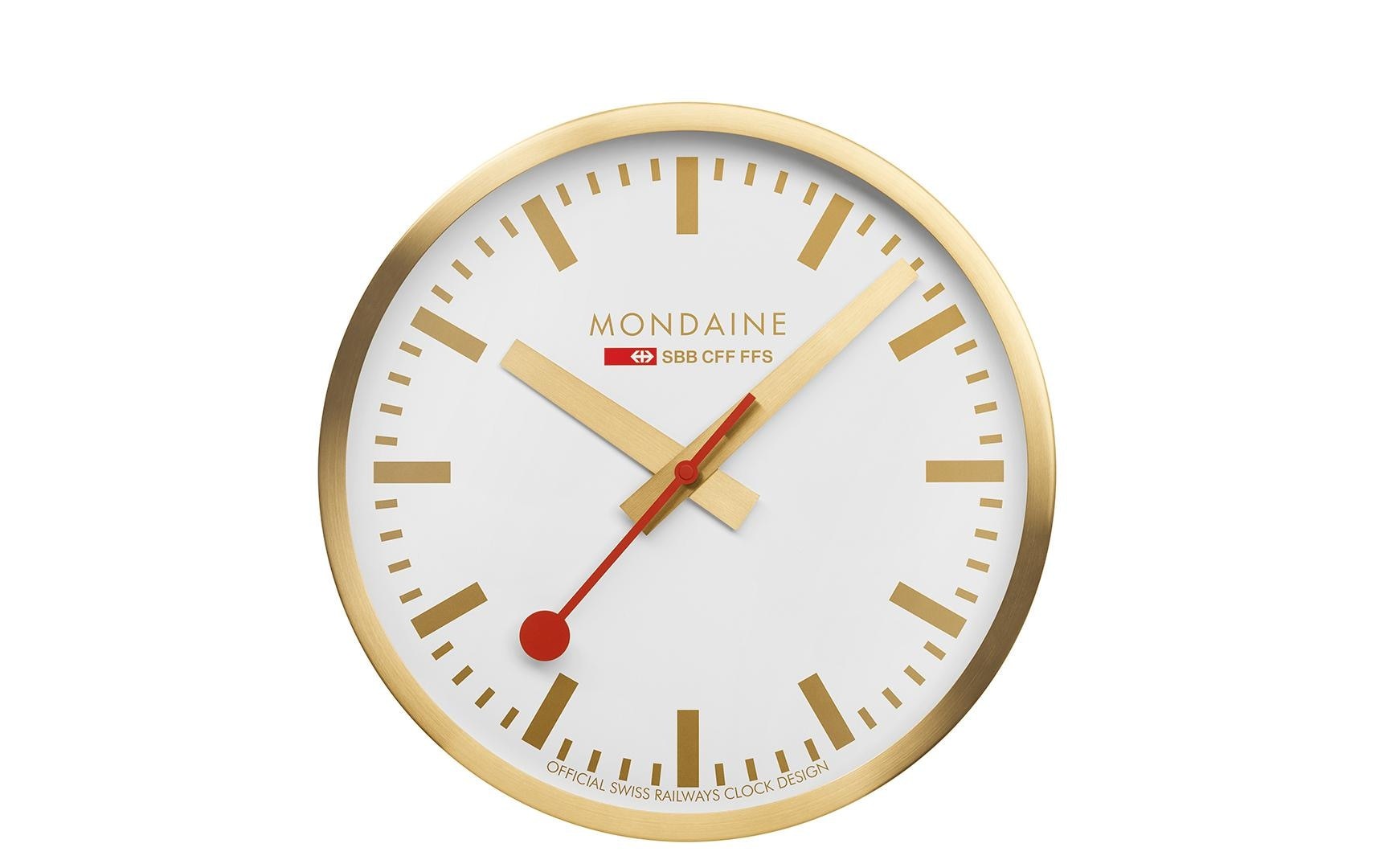 Image of MONDAINE Wanduhr "Wanduhr Gold 25cm"