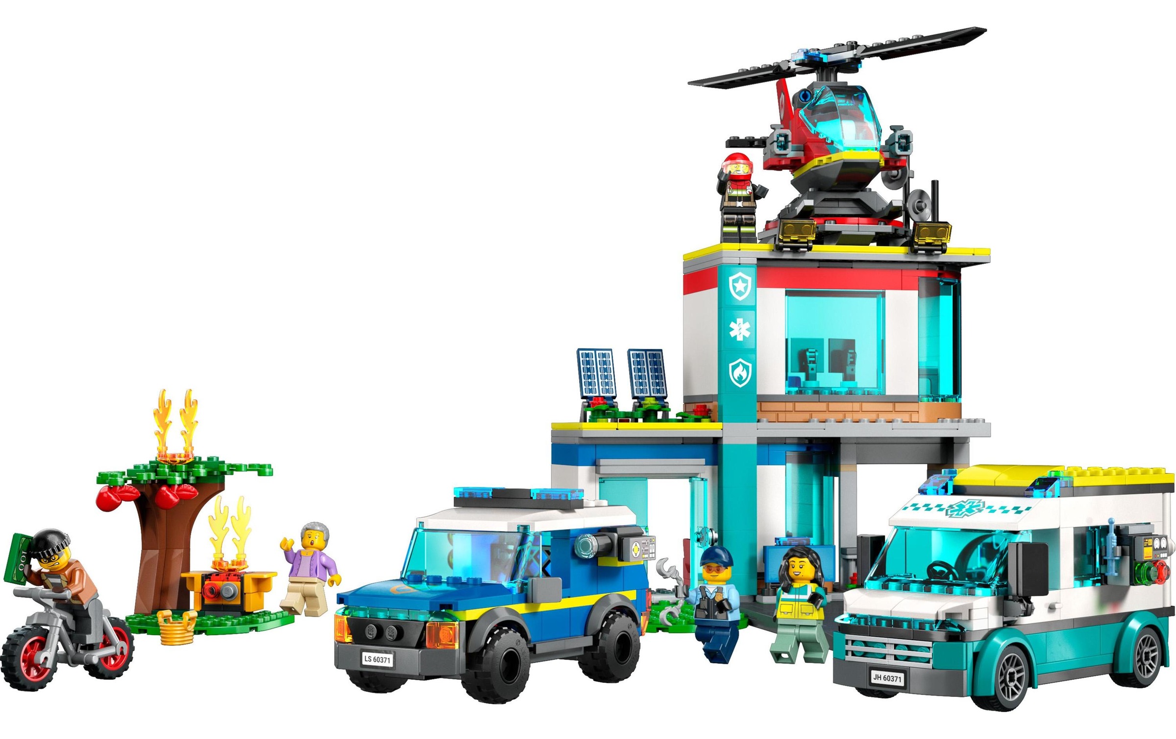 LEGO® Konstruktionsspielsteine »Hauptquartier der Rettungsfahrzeuge«, (706 St.)