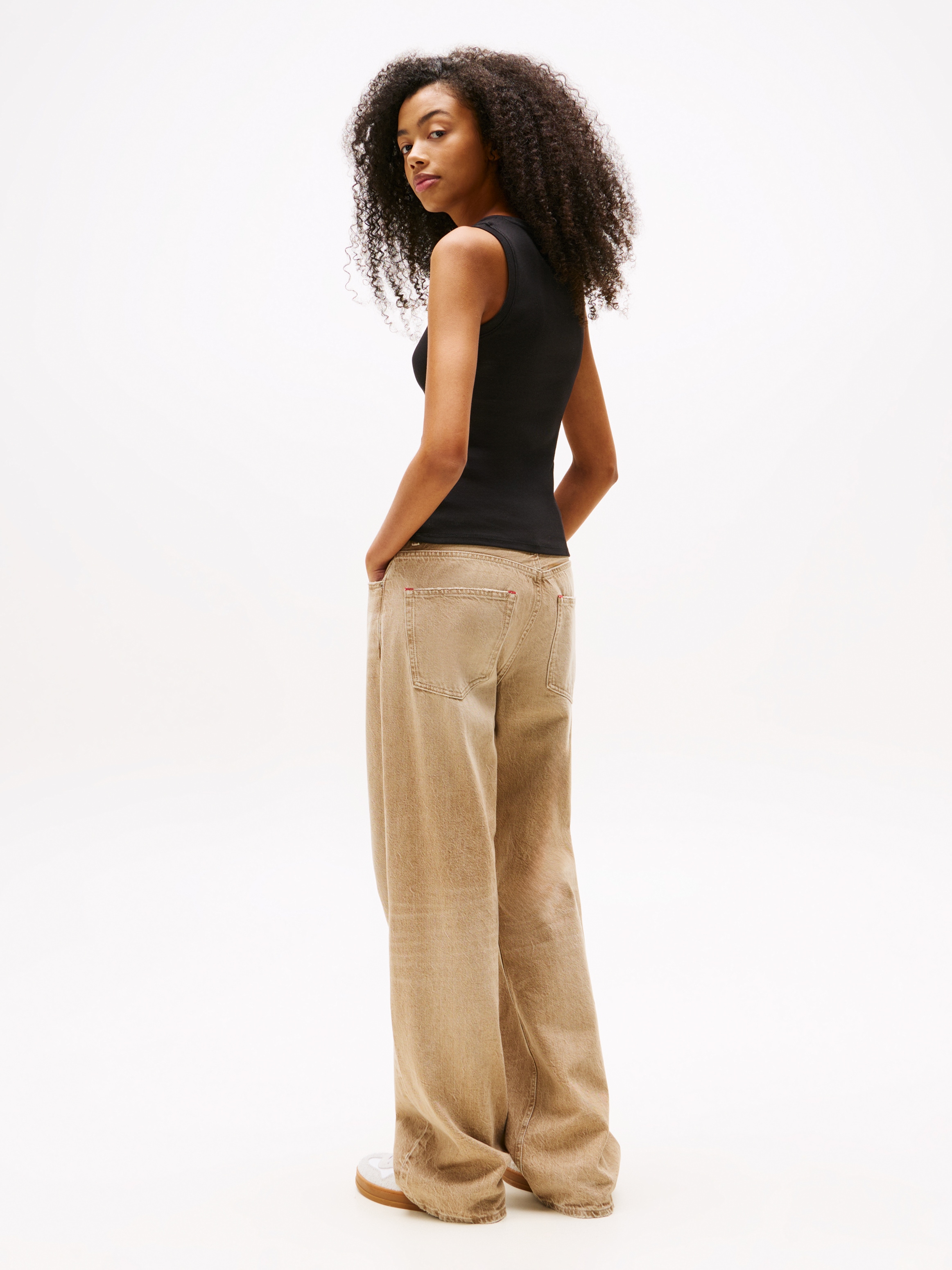 Tommy Jeans Curve Tanktop »TJW ESSENTIAL RIB TANK EXT«, in Grossen Grössen, Rippware