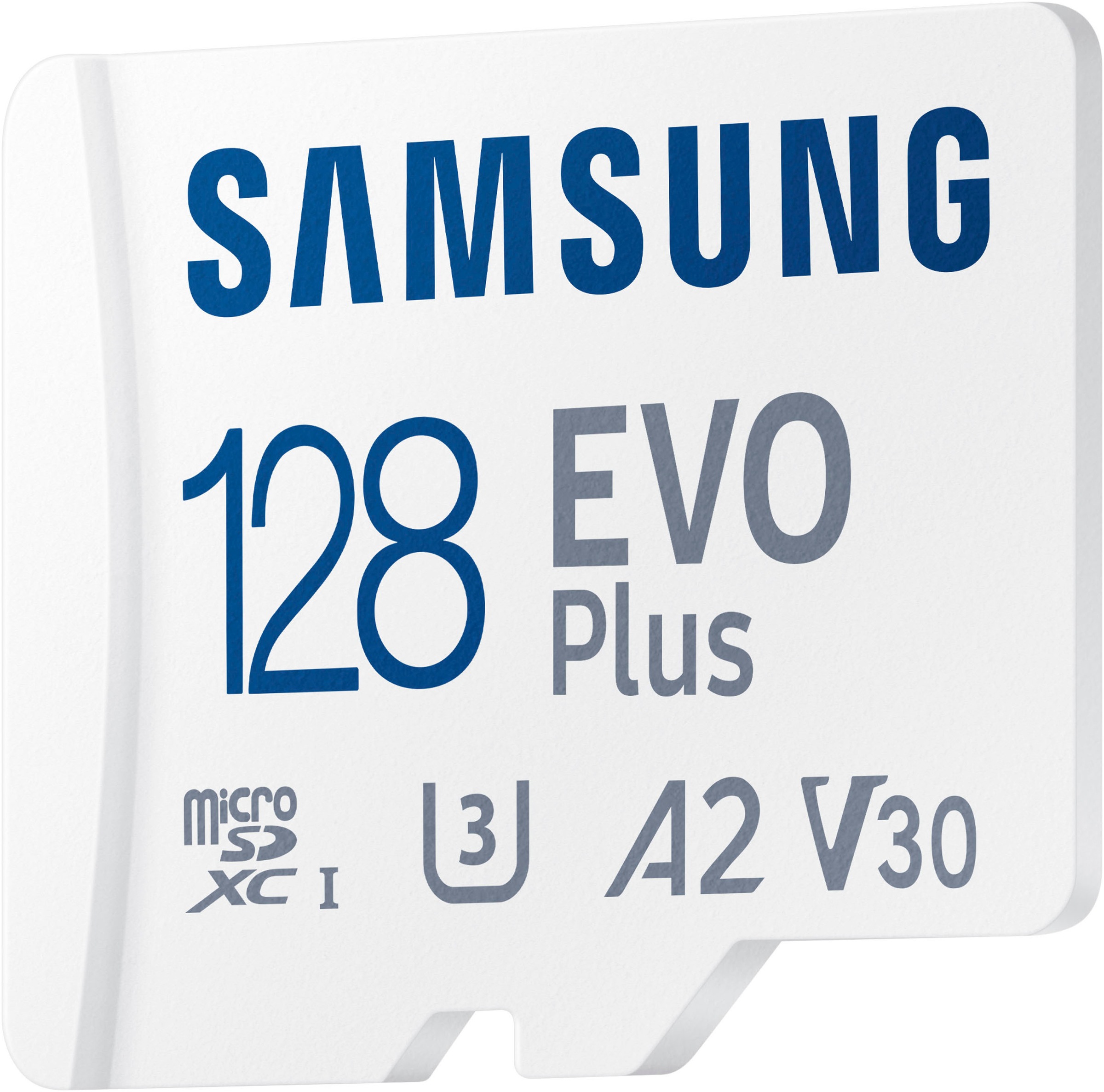 Samsung Speicherkarte »EVO Plus (2024) inkl. SD-Adapter«, (Video Speed Class 30 (V30)/UHS Speed Class 3 (U3) 160 MB/s Lesegeschwindigkeit)