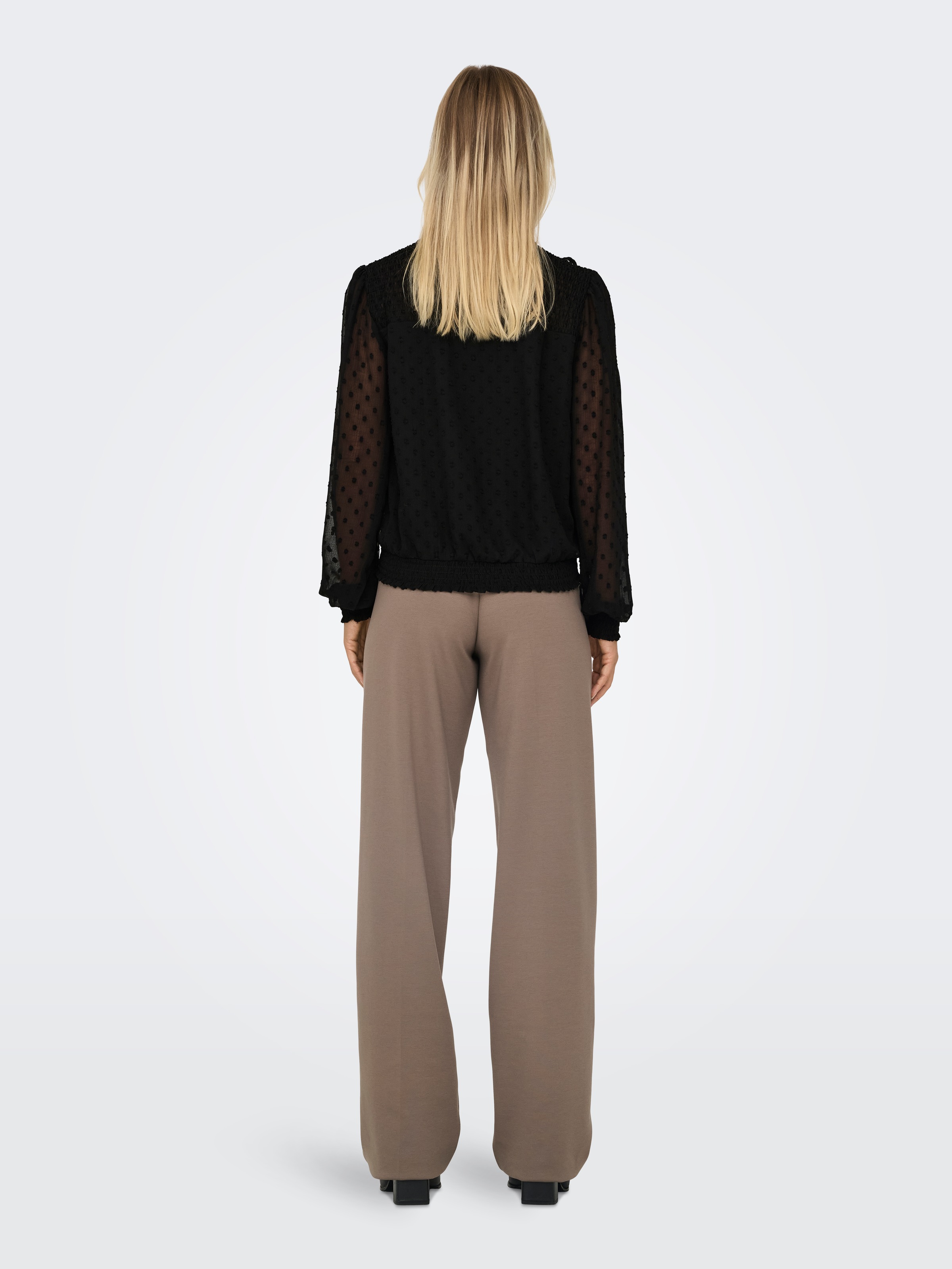ONLY Blusenshirt »ONLELMIRA LIFE NEW DOBBY L/S TOP WVN«