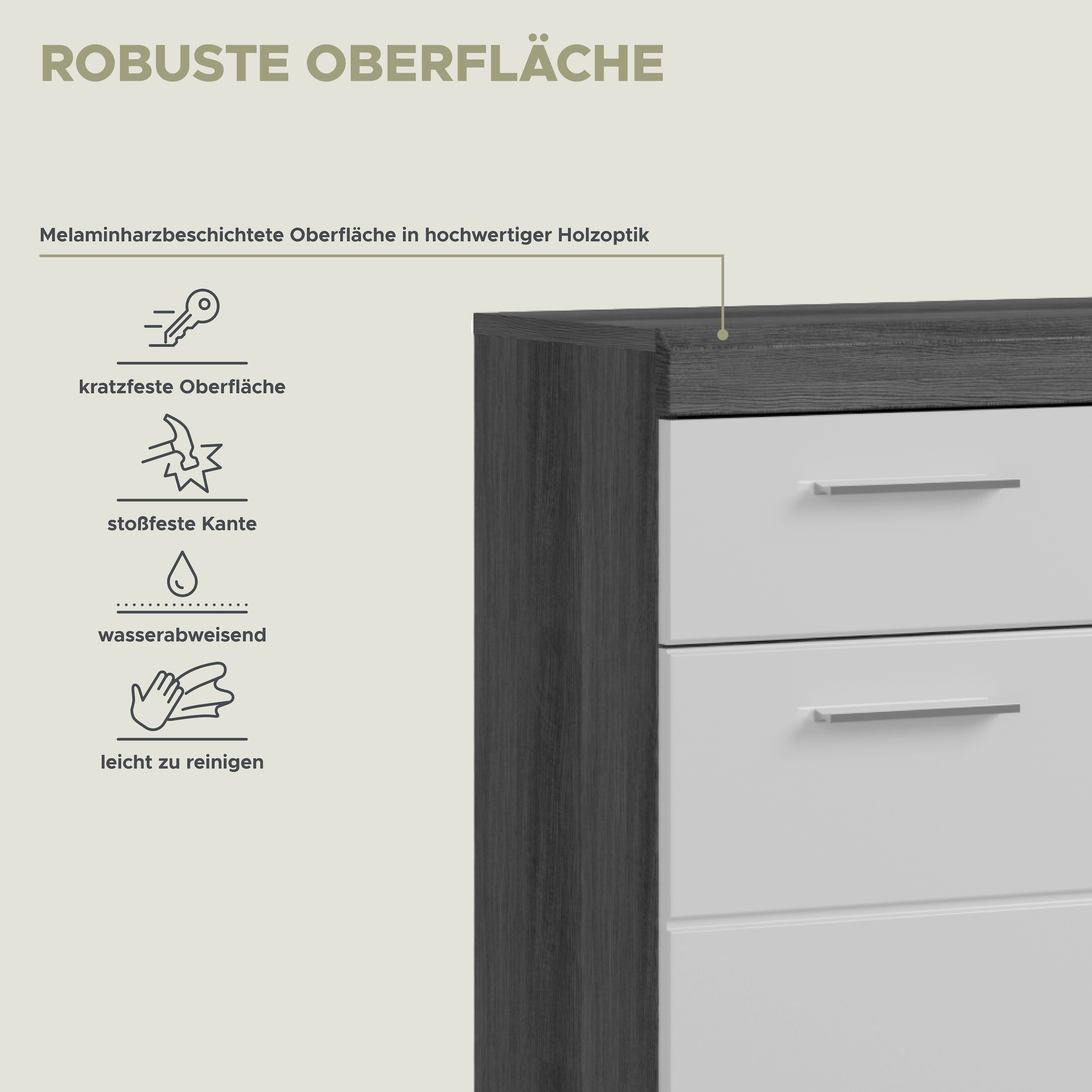 INOSIGN Unterschrank »SIENA, Breite 74cm, 2 Tür, 1 Schubkasten, 2 Fächer, MDF-Front« TOPSELLER!,  in verschiedenen Farben erhältlich, Badmöbel, Badschrank, Kommode, Bad