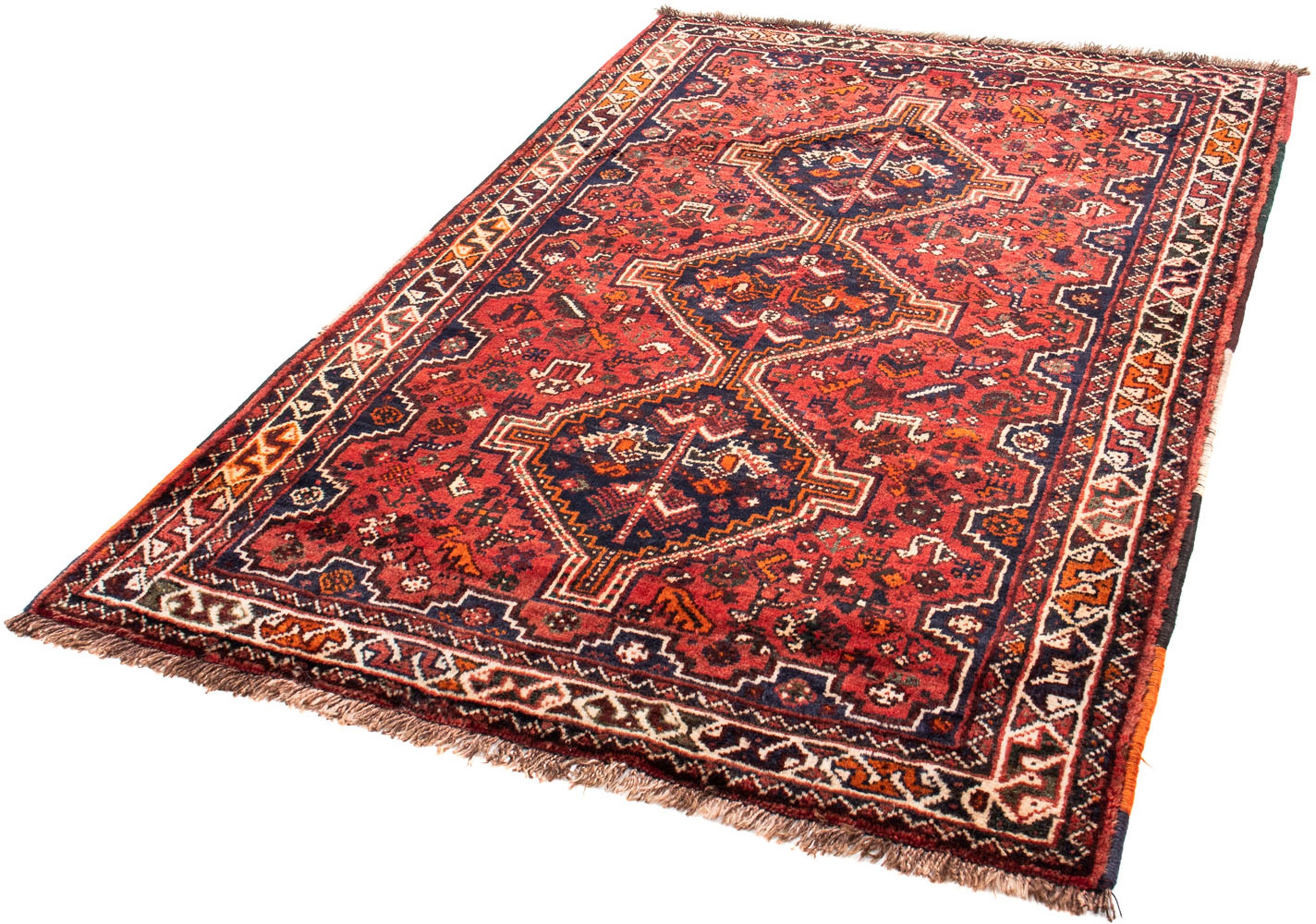 Image of morgenland Orientteppich »Perser - Nomadic - 187 x 125 cm - dunkelrot«, rechteckig, 10 mm Höhe, Wohnzimmer, Handgeknüpft, Einzelstück mit Zertifikat bei Ackermann Versand Schweiz