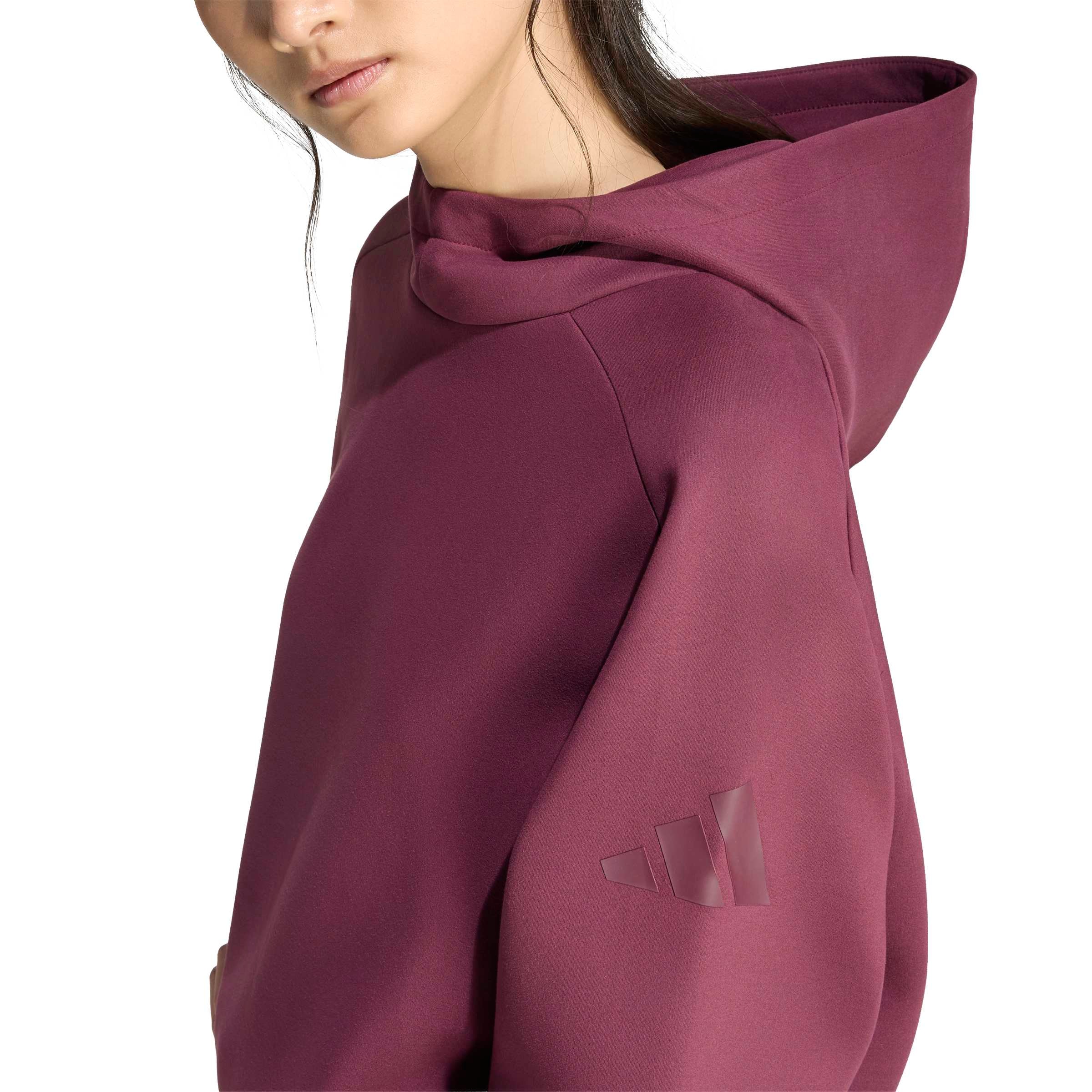 adidas Sportswear Sweat à capuche »SOFT LUX WINTER KNIT HOODIE«, style sportif, avec capuche, sans fermeture
