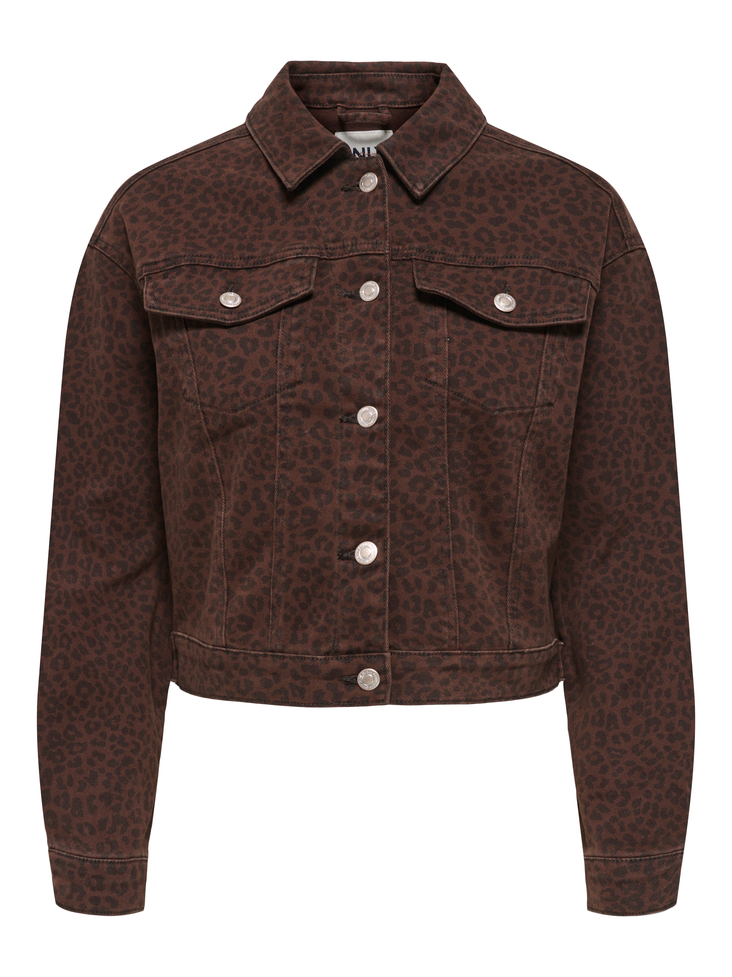 ONLY Jeansjacke »ONLANLIE-ANIMAL L/S JACKET CC PNT«, ohne Kapuze