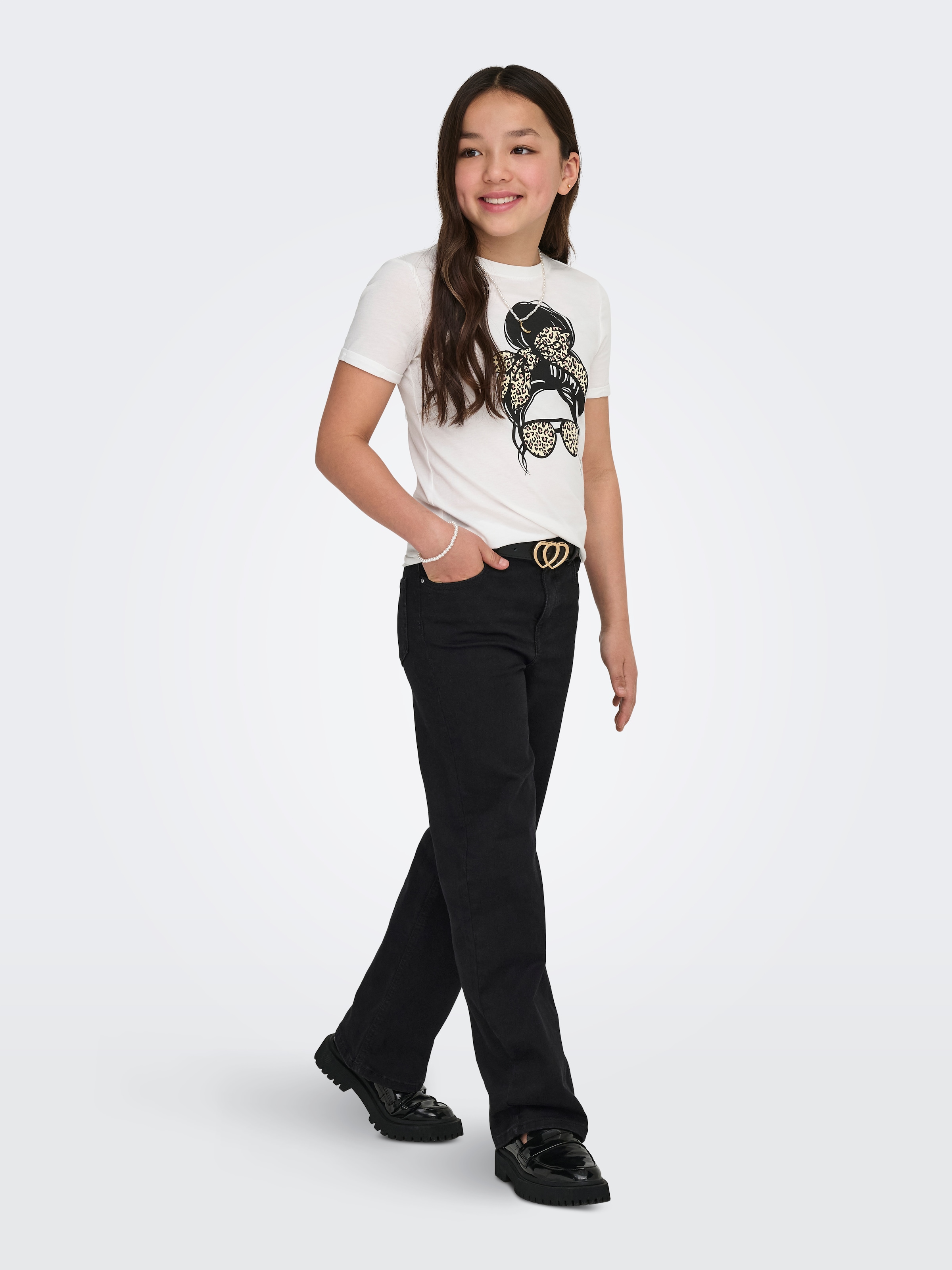 KIDS ONLY Jeans taille haute »KOGMADISON BLUSH HW WIDE DIA1099 NOOS« Baumwollmischung, high waist, wide fit