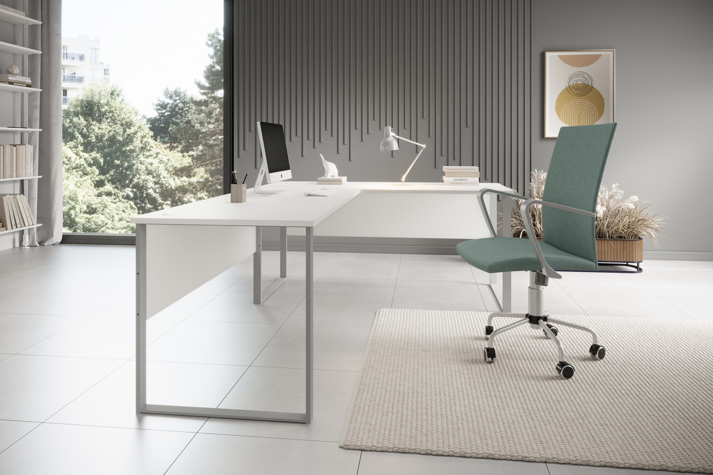 BEGA OFFICE Eckschreibtisch »Amanda« 1 Stk. tlg. Winkelschreibtisch rechts links montierbar