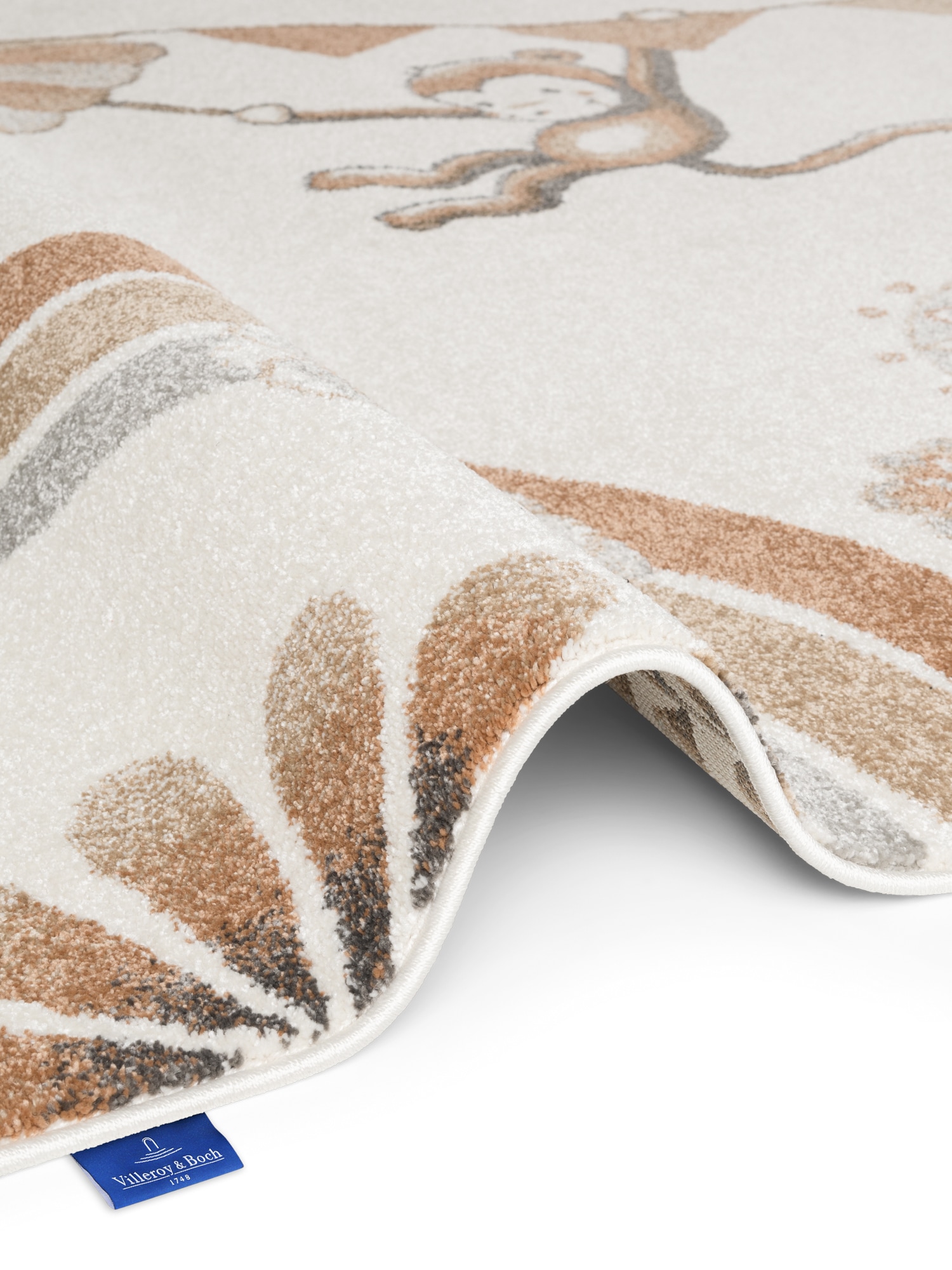 Villeroy & Boch Kinderteppich »Roar like a Lion Summer Party Teppich« rechteckig 9 mm Höhe Spielteppich weich, Kinderzimmer, Boho Kids Spielunterlage, Tieremotiv