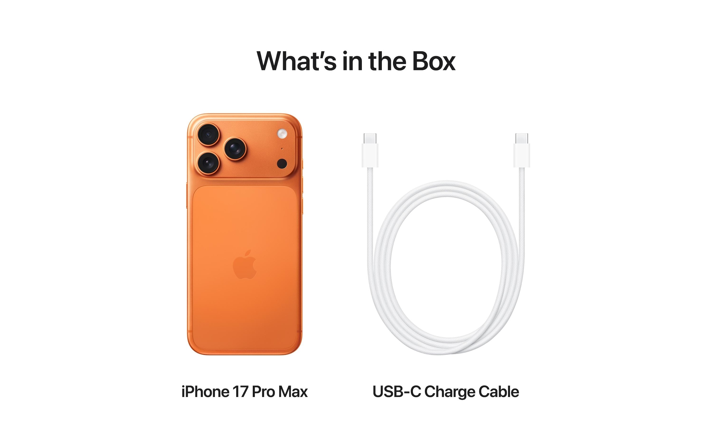 Apple Smartphone »iPhone 17 Pro Max« Orange Induktionsladung