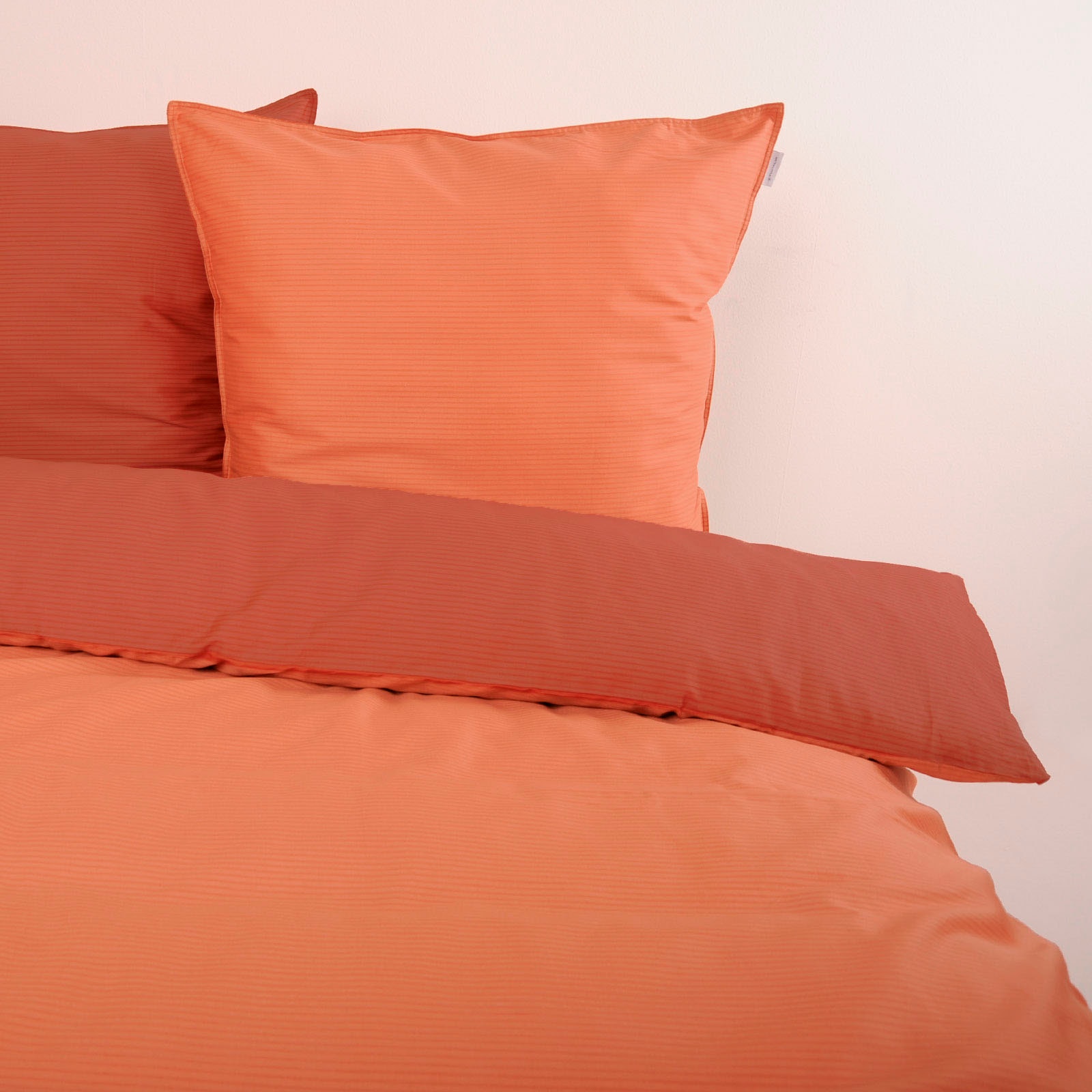 TOM TAILOR HOME Linge de lit »TWO-TONE SOLID COLORS in Gr. 135x200cm, 155x220cm oder 200x220cm« 2 cuis new bedroom, couture double sur l’oreiller