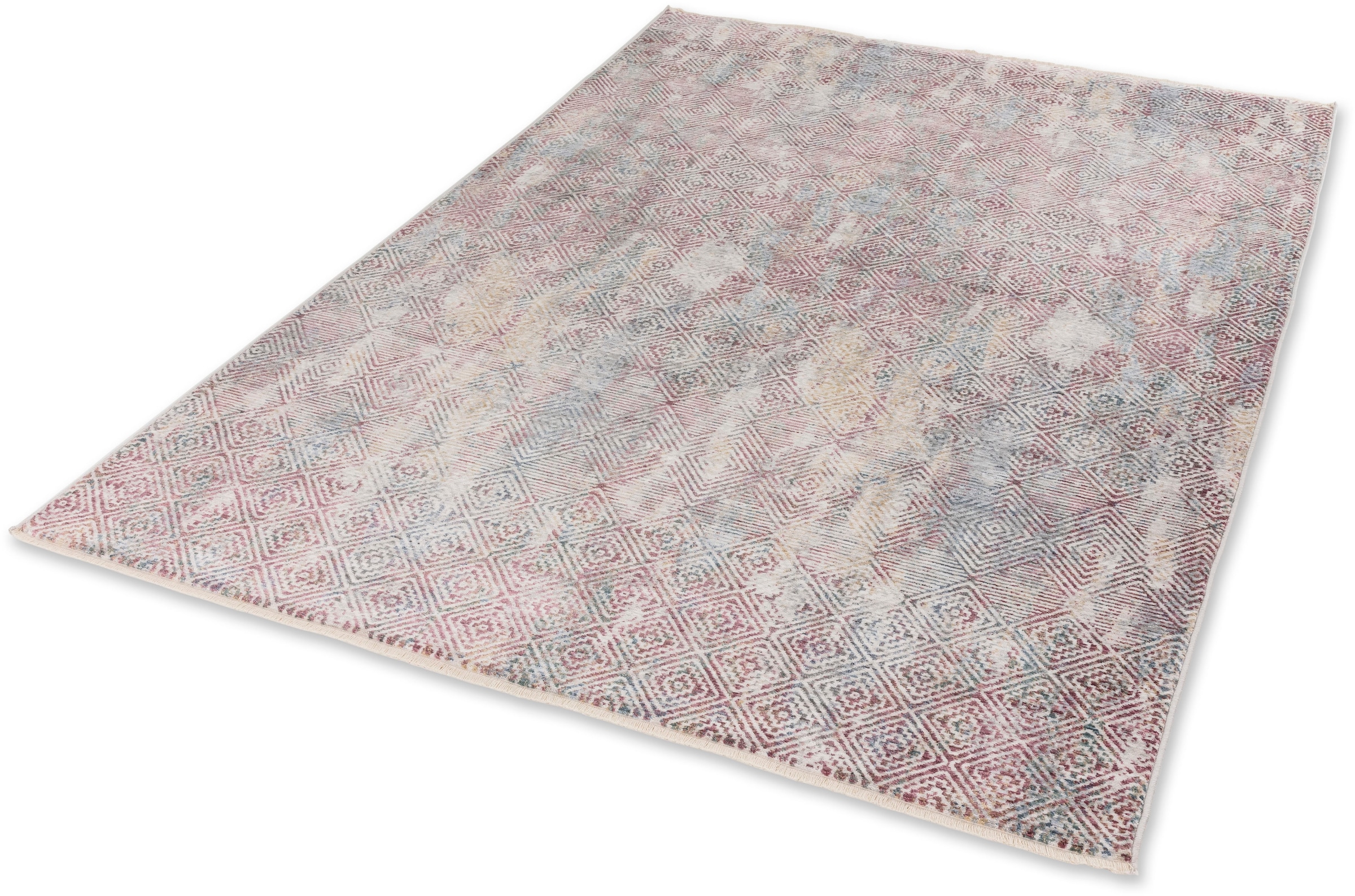Image of SCHÖNER WOHNEN-Kollektion Teppich "Charme 242" rechteckig 6 mm Höhe leichter Kurzflor, Fransen, Wohnzimmer, Schöner Wohnen Kollektion
