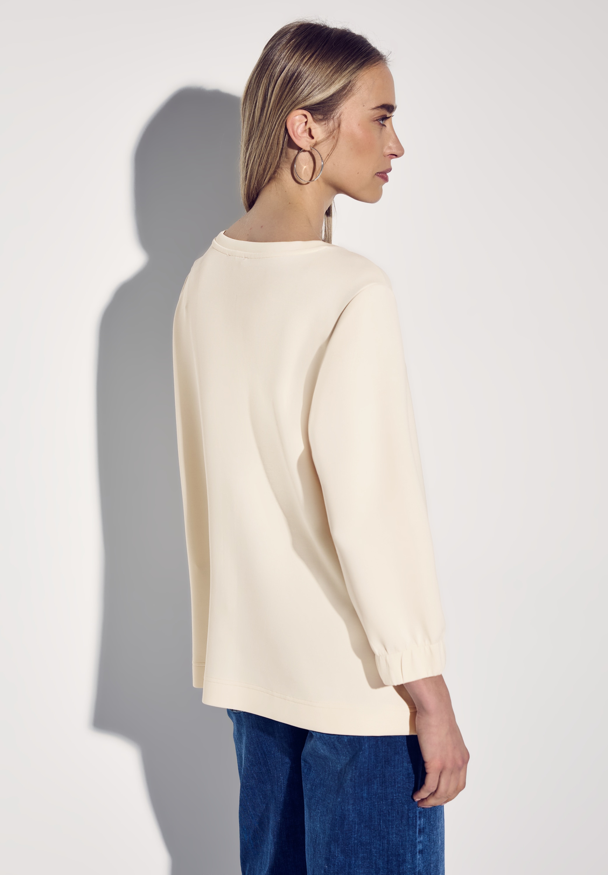 STREET ONE Sweater, mit 3/4-Arm mit elastischen Bündchen