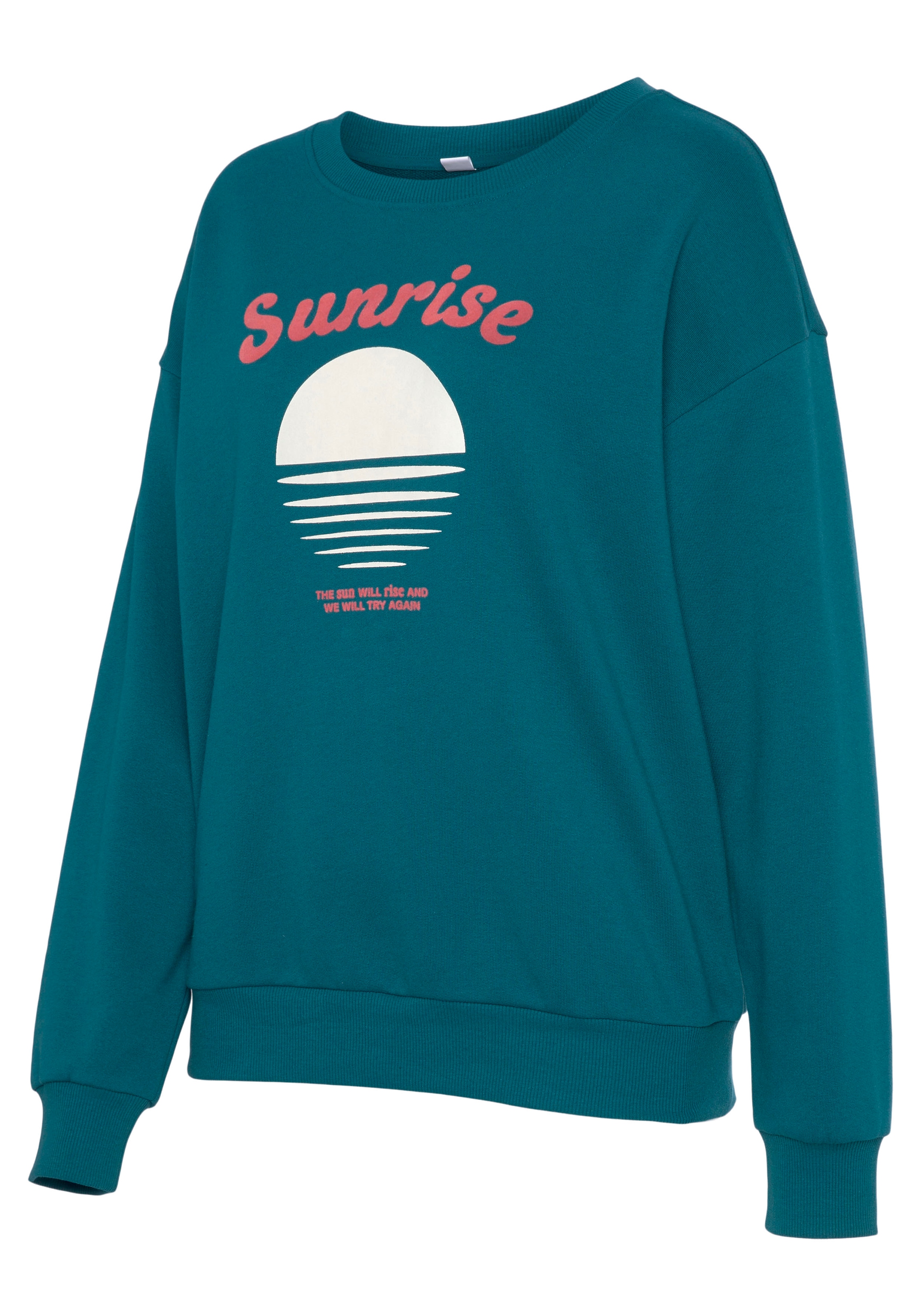Vivance Sweater, mit schönem Frontprint, Loungewear