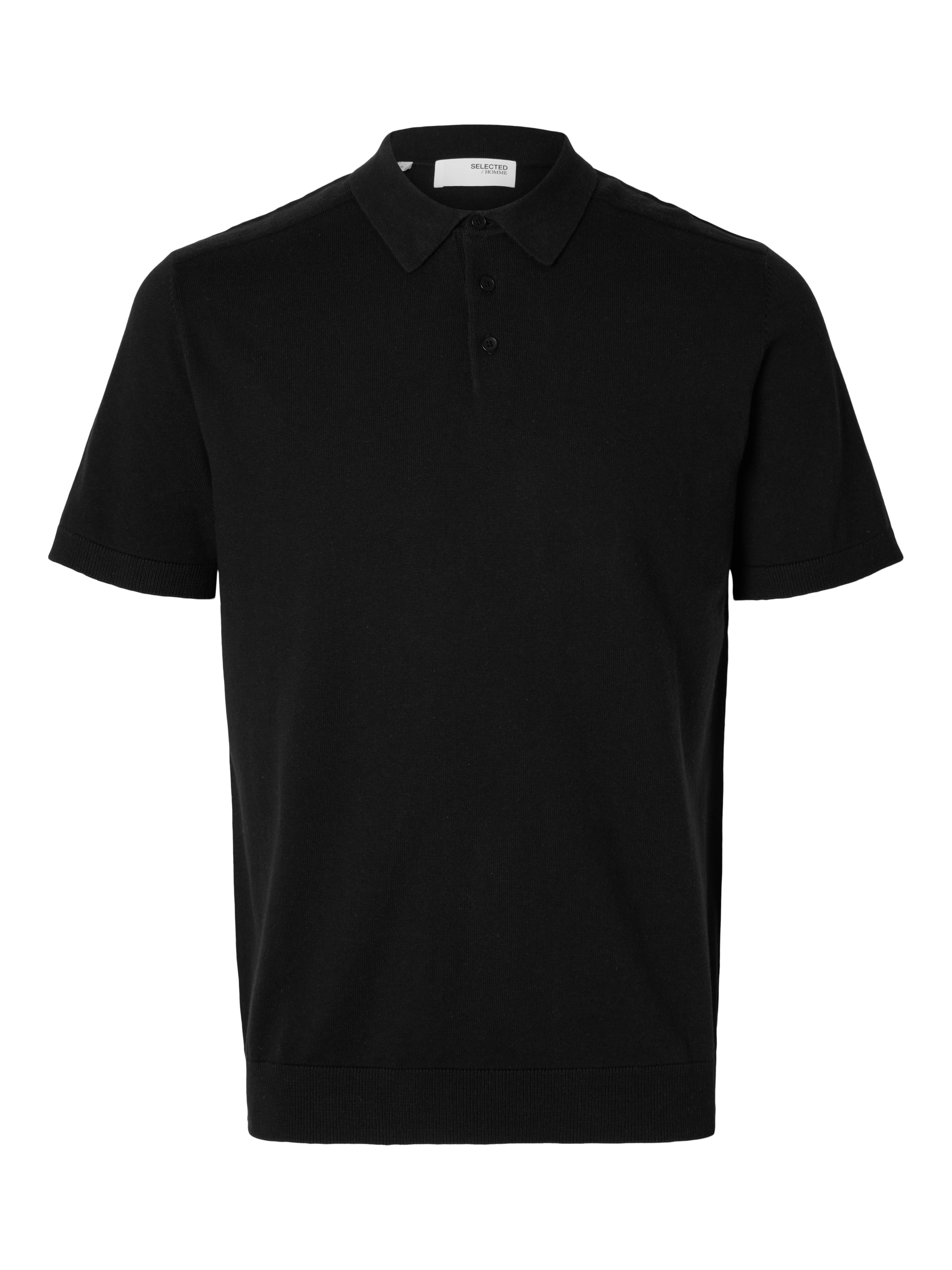 SELECTED HOMME Poloshirt »SLHBERG SS KNIT POLO NOOS«, aus Feinstrick
