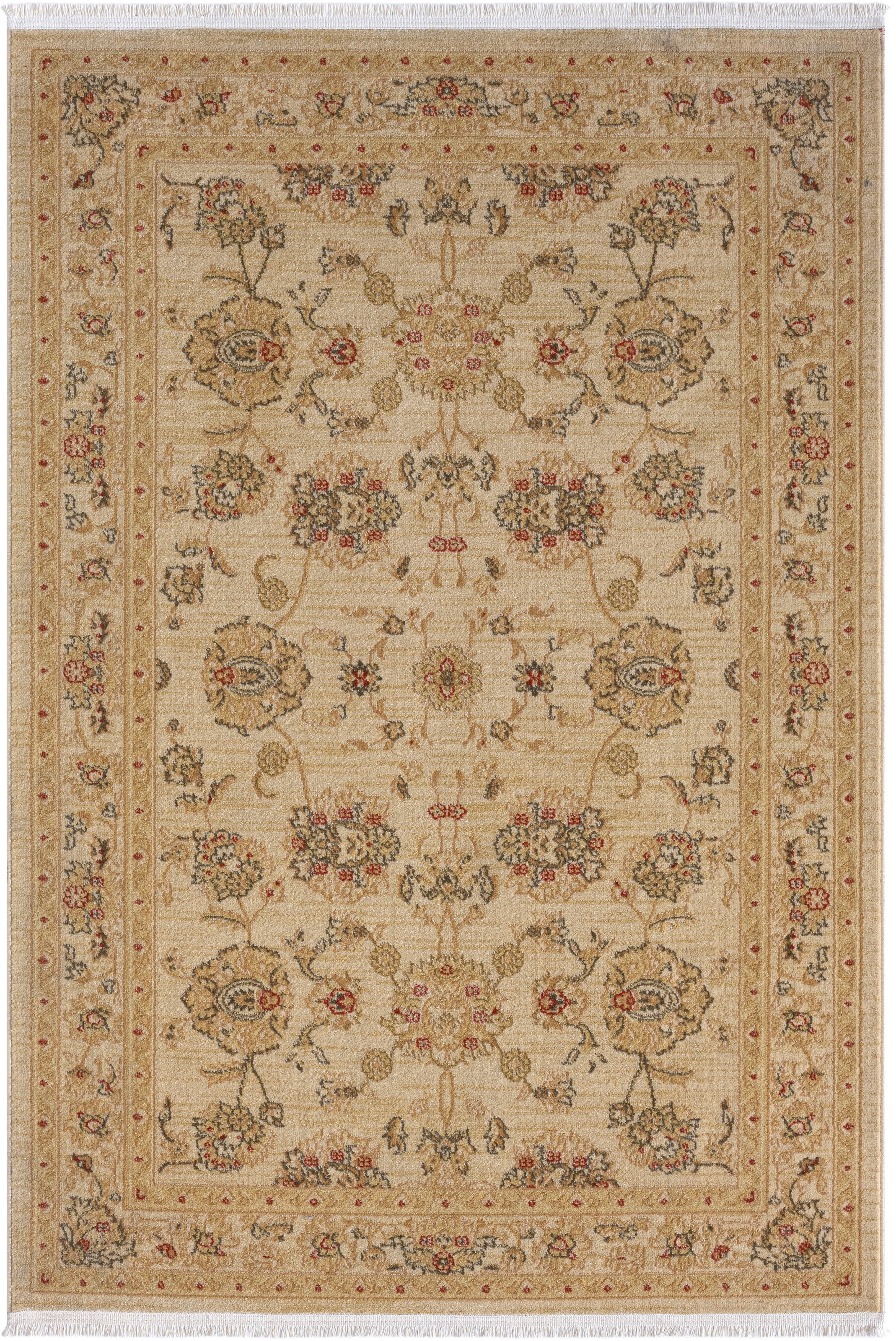 Myflair Möbel & Accessoires Teppich »Maryam 4« rechteckig 7,5 mm Höhe Kurzflor, Orient Optik, edler Glanz, mit Fransen, besonders weich