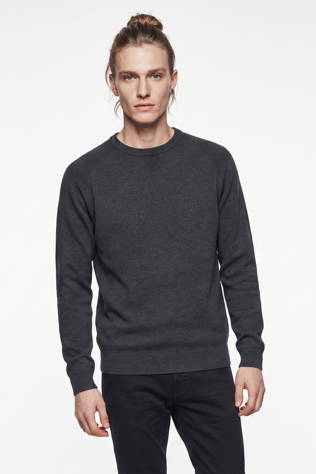 Image of ONLY & SONS Rundhalspullover "ONSVILLAS LS CREW KNIT OTL" Baumwollmischung, regular fit