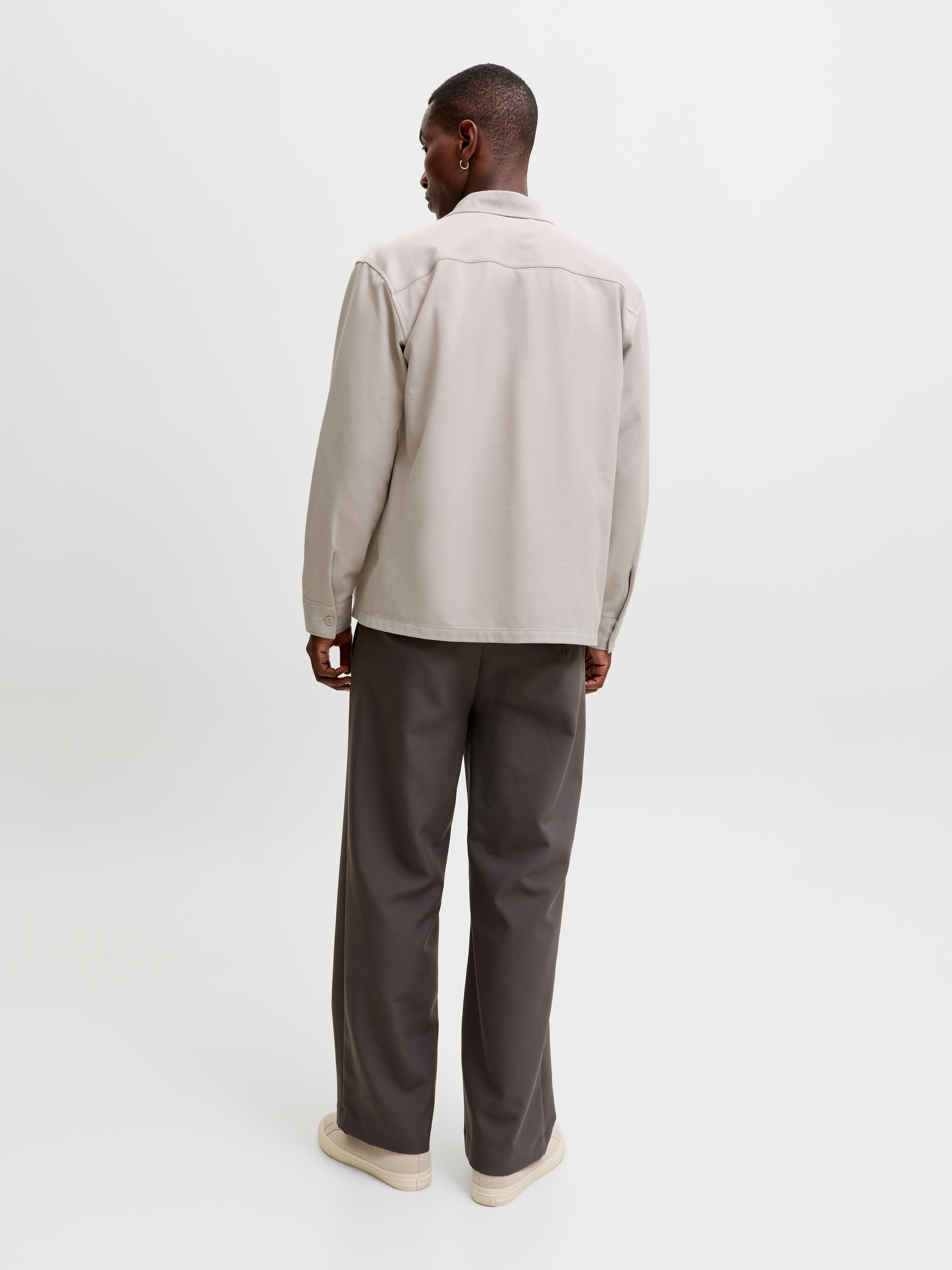 Jack & Jones Chemise à manches longues »JJWILLIAM SWEAT OVERSHIRT LS NOOS« Mélange de matériaux, tissu sweat, coupe décontractée