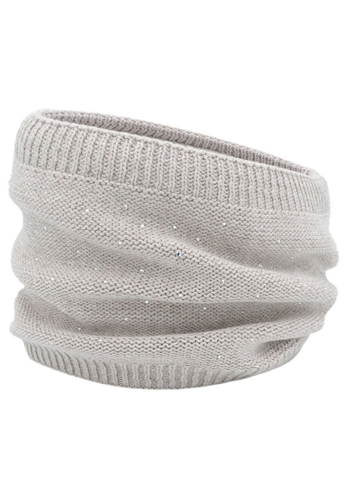 Image of MAXIMO Loop Stricktube mit Glitzersteinen, bequem, wärmend, basic, Wollmix