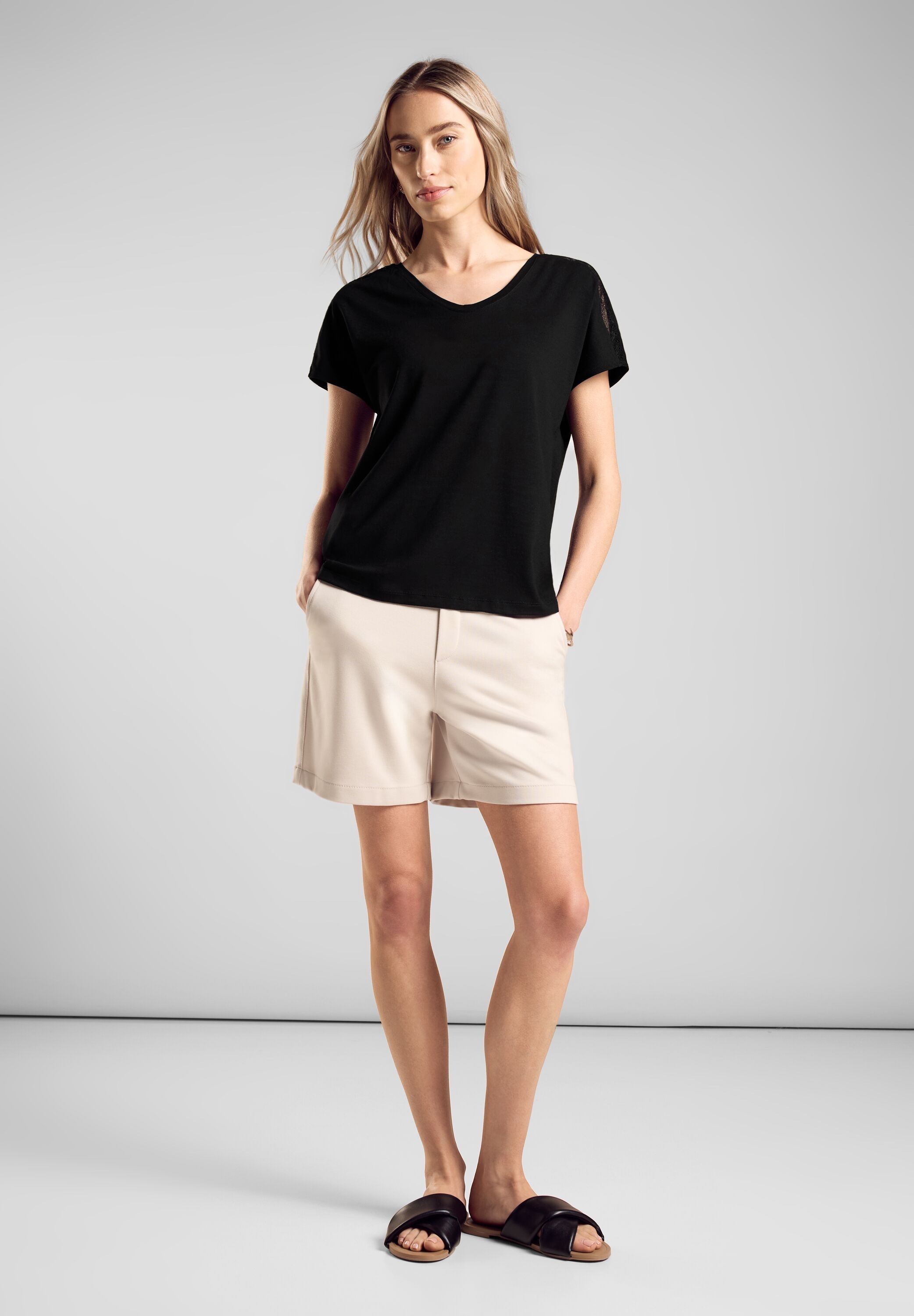 STREET ONE Spitzentop, mit Spitze