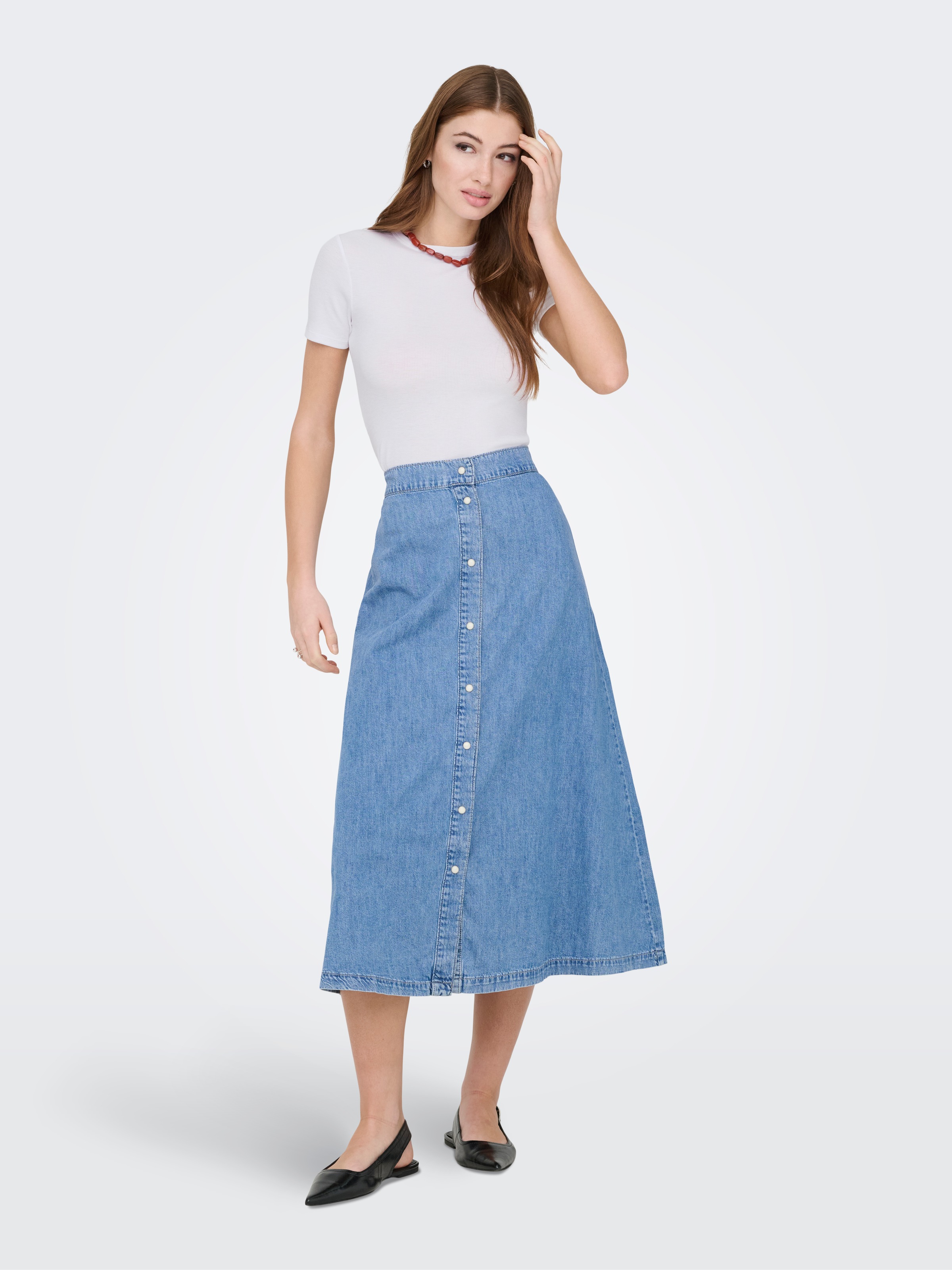 ONLY Kurzarmshirt »ONLJUNE S/S TEE JRS NOOS« Materialmix