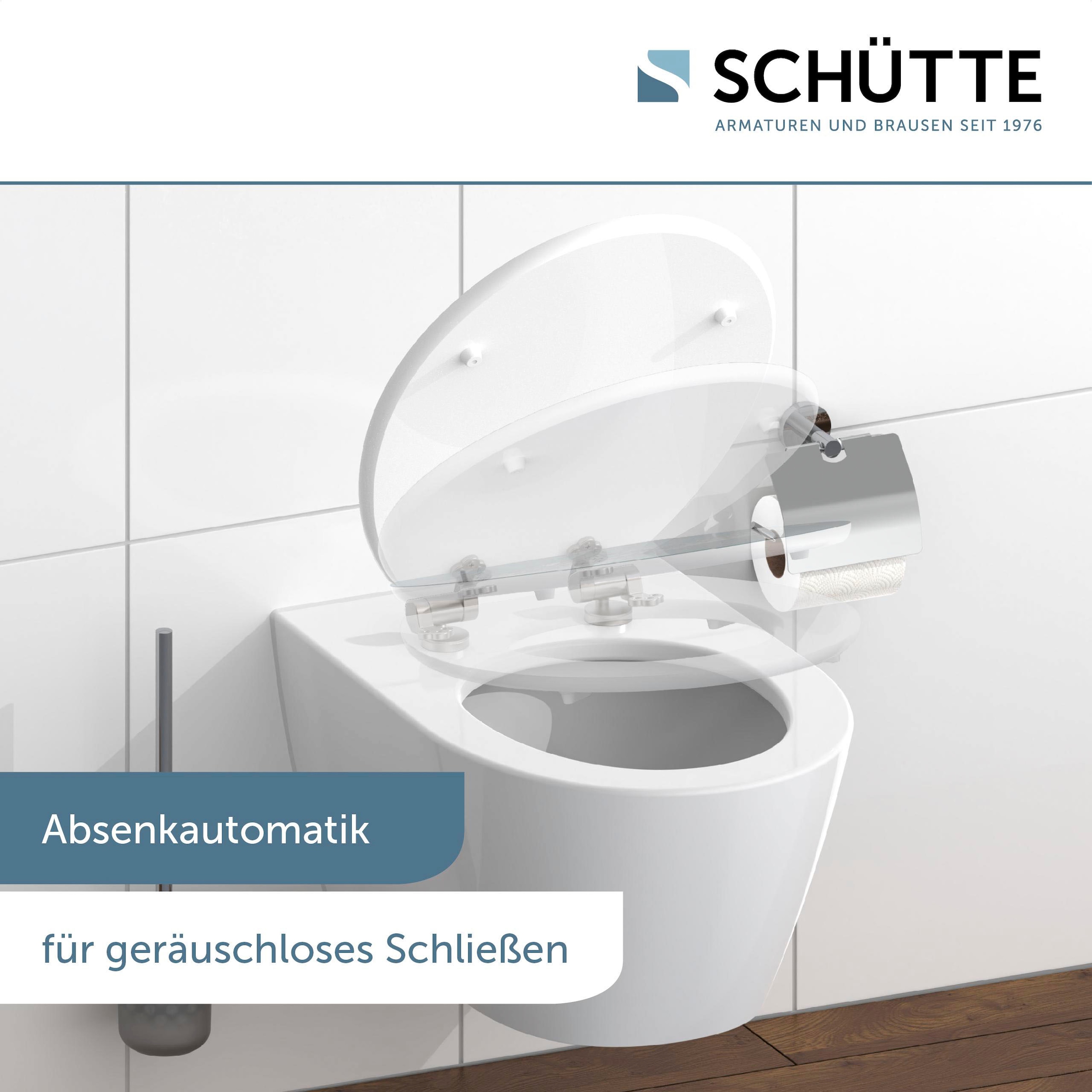 Schütte WC-Sitz »Water Drop«, High Gloss mit MDF Holzkern, mit Absenkautomatik