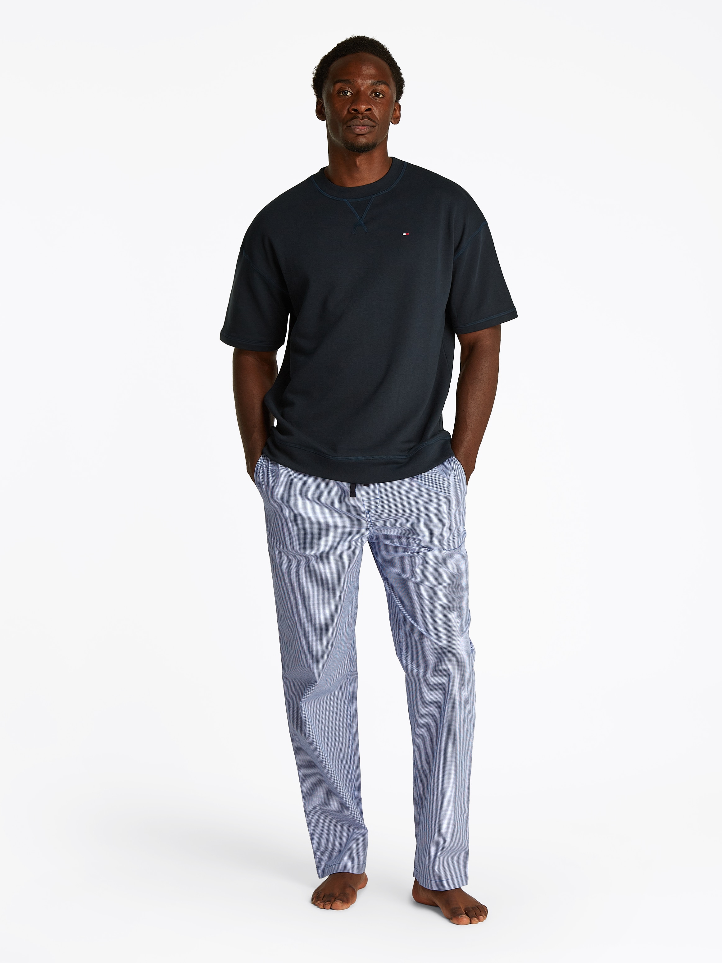 Tommy Hilfiger Underwear T-Shirt »SS TRACK TOP«, mit Logostickerei