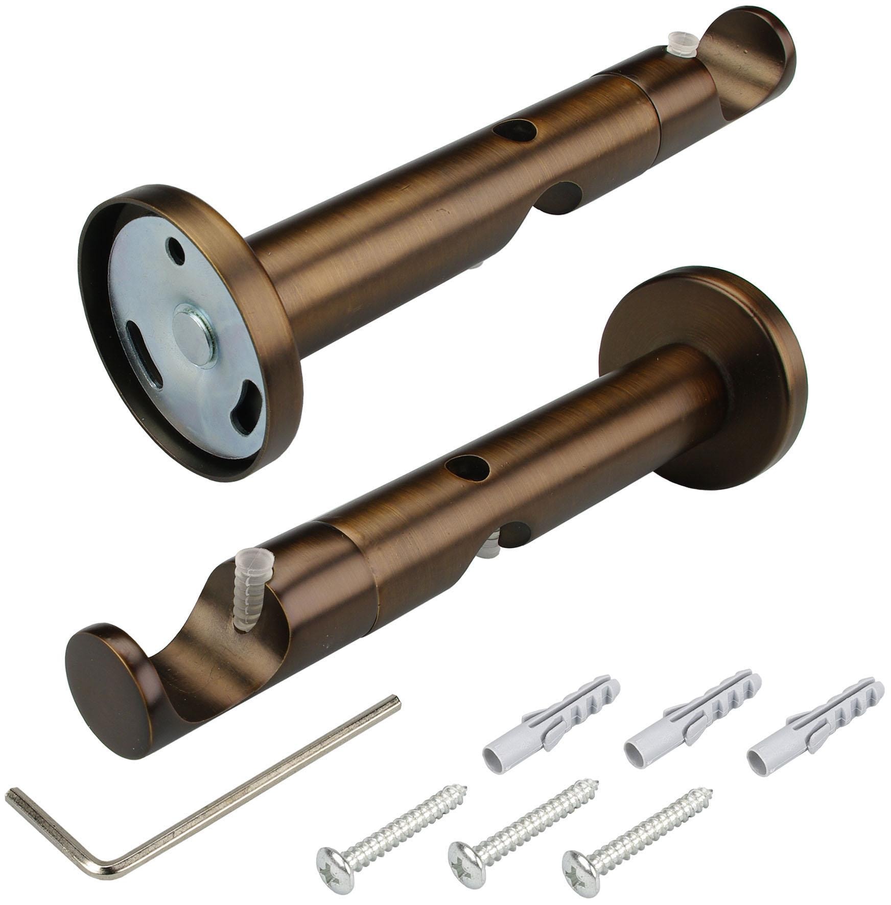 Liedeco Gardinenstange »CELKEGEL01SG2L«, 2 läufig-läufig, Fixmass, 2-läufig im Fixmass Ø 25 mm