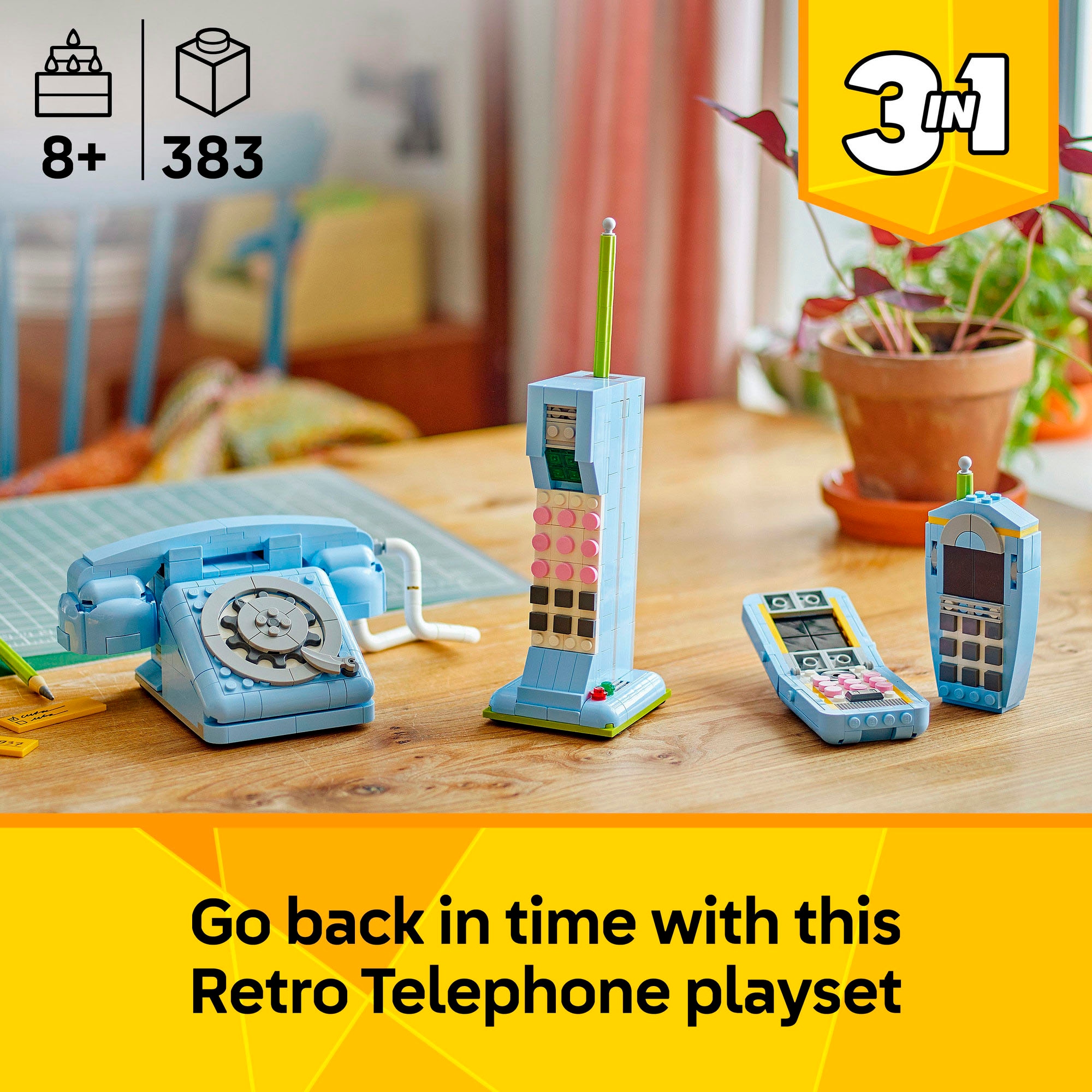 LEGO® Konstruktionsspielsteine »Retro-Telefon (31174), LEGO LEGO Creator« Made in Europe