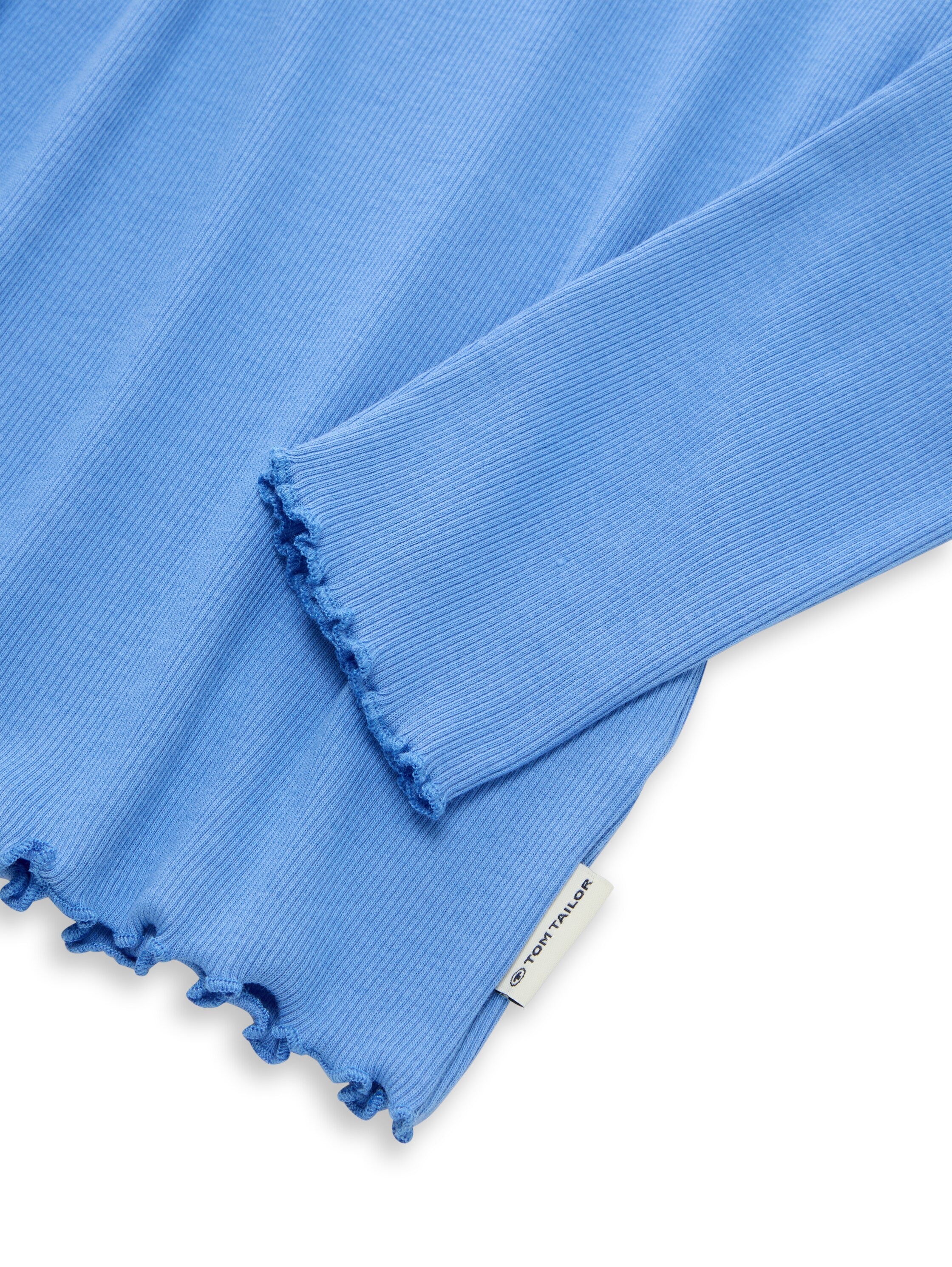 TOM TAILOR Langarmshirt, mit Rippstruktur