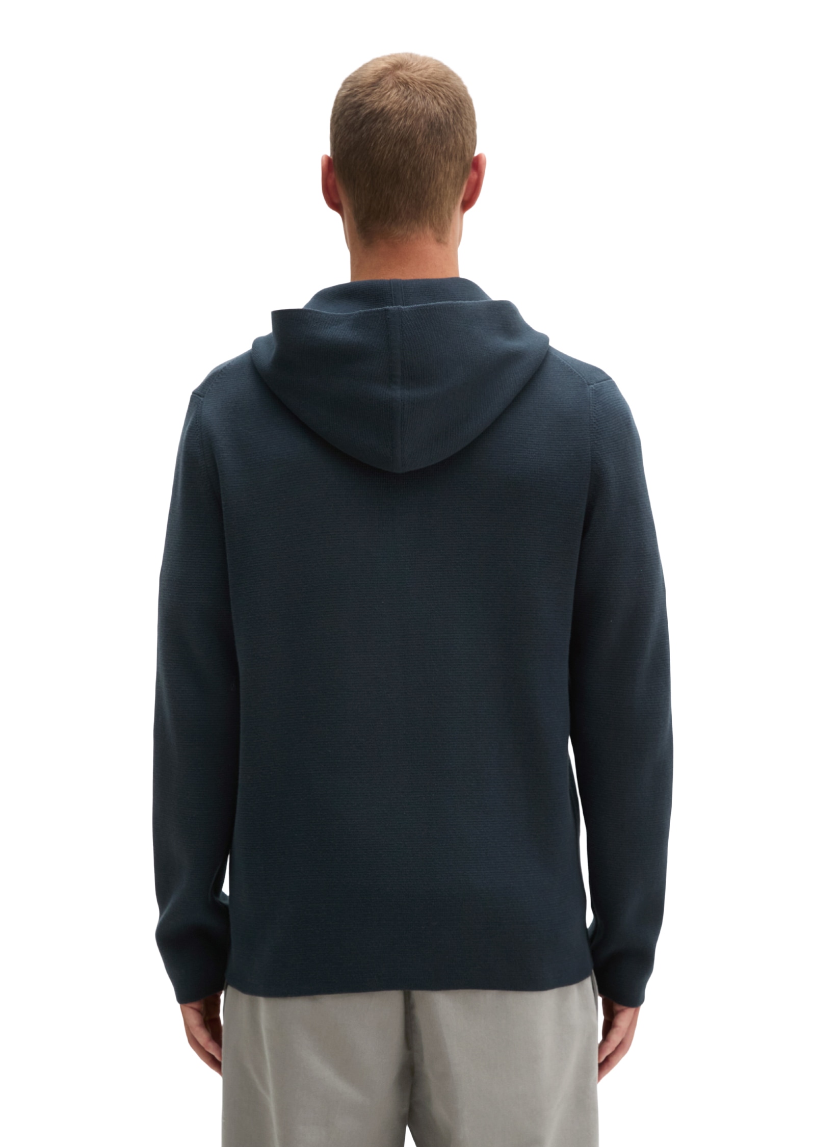 Marc O'Polo Cardigan à capuche en coton bio, coupe régulière