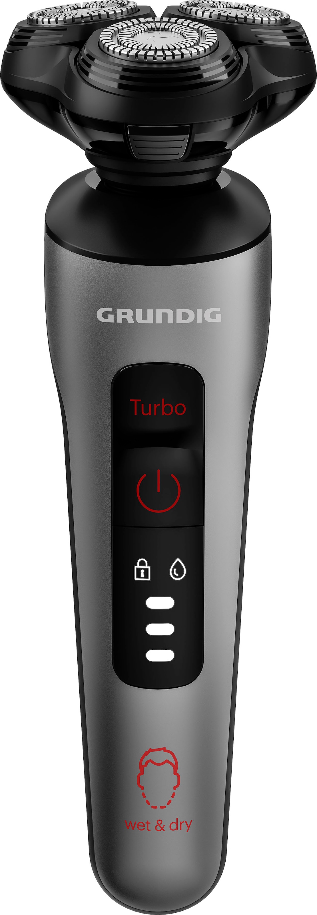 Image of Grundig Elektrorasierer "Herrenrasierer ProClub MS 8130" 1 Stk. Aufsätze Rasierer mit BeardCare Sensor, Titan-Scheren & Wet & Dry