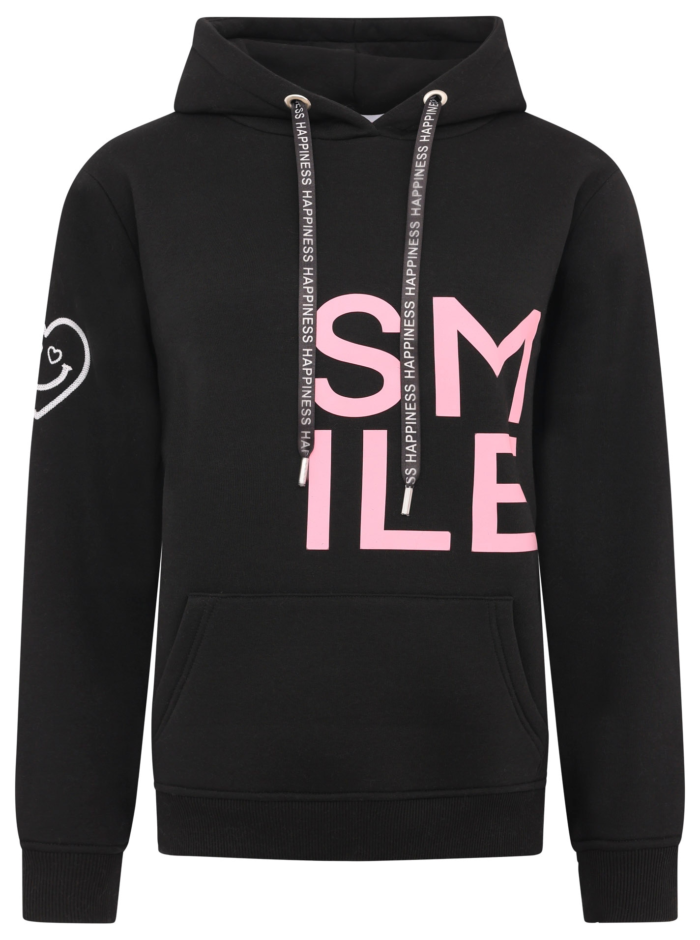Zwillingsherz Hoodie »"Alissa"«, mit SMILE Print