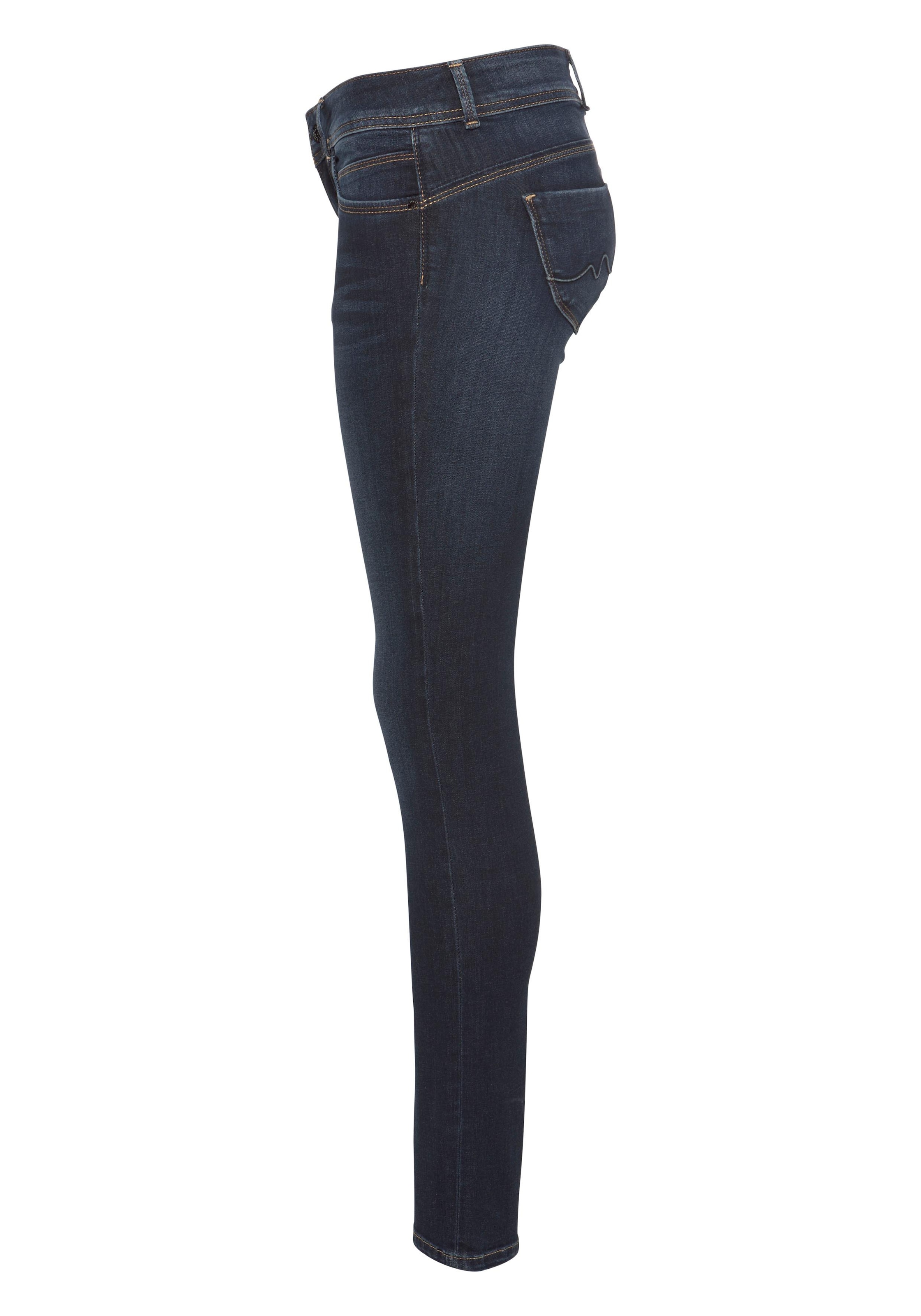 ♕ Pepe Jeans Slim-fit-Jeans »NEW BROOKE«, mit 1-Knopf Bund und  Reissverschlusstasche versandkostenfrei kaufen