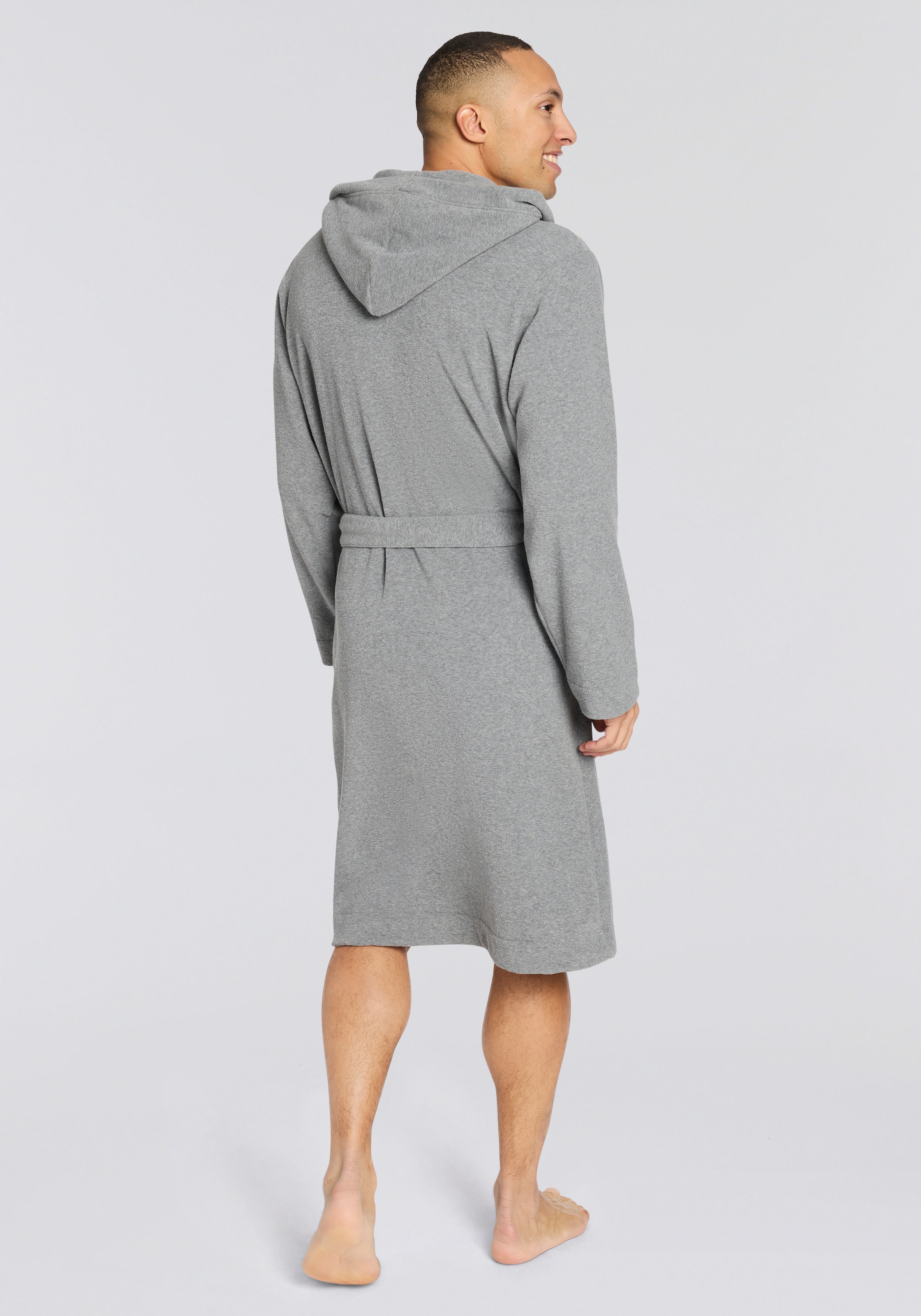 BOSS Peignoir de bain mit Kapuze, weich und bequem
