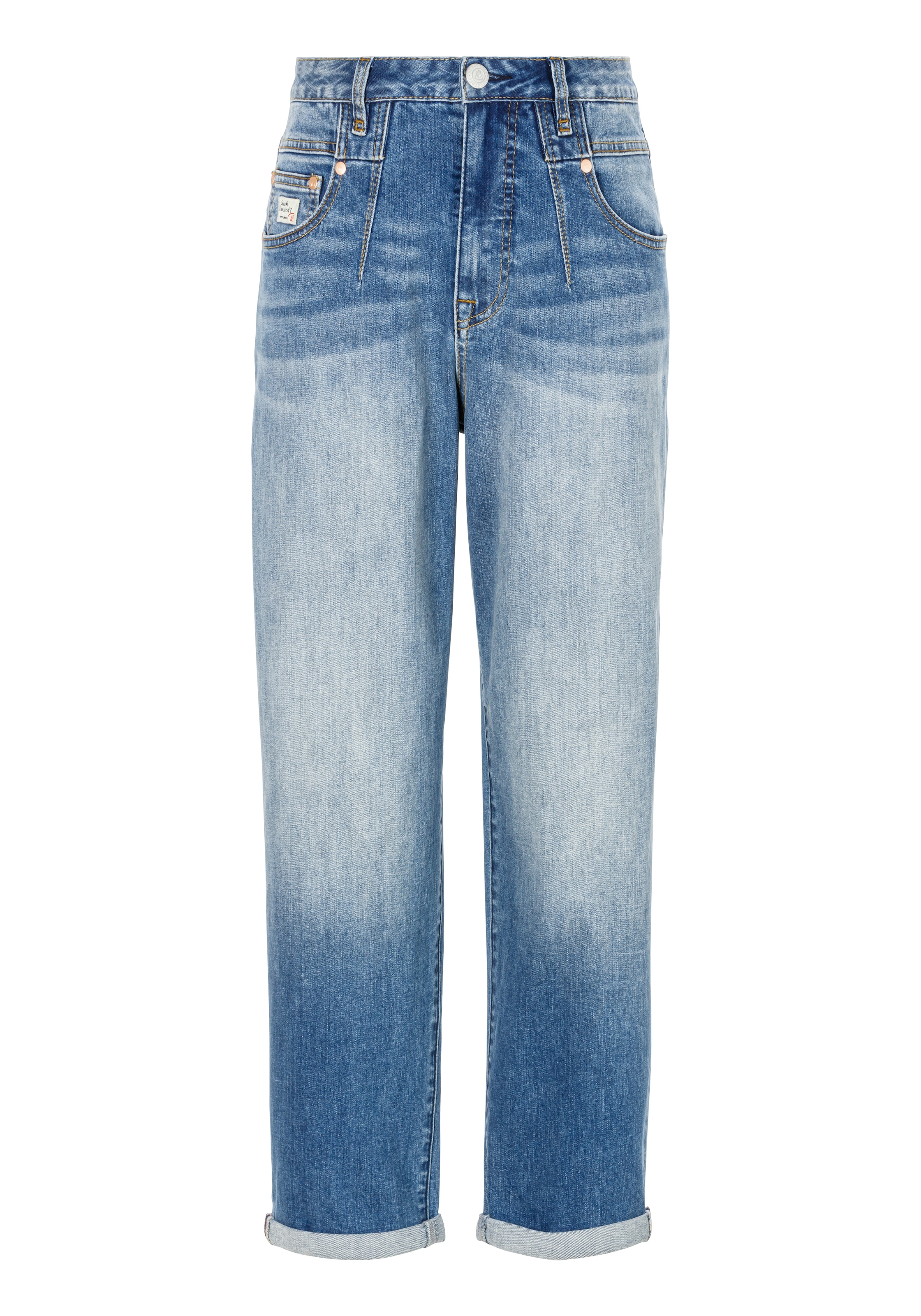 Herrlicher Loose-fit-Jeans »Brooke Organic Denim«, in Cropped-Länge