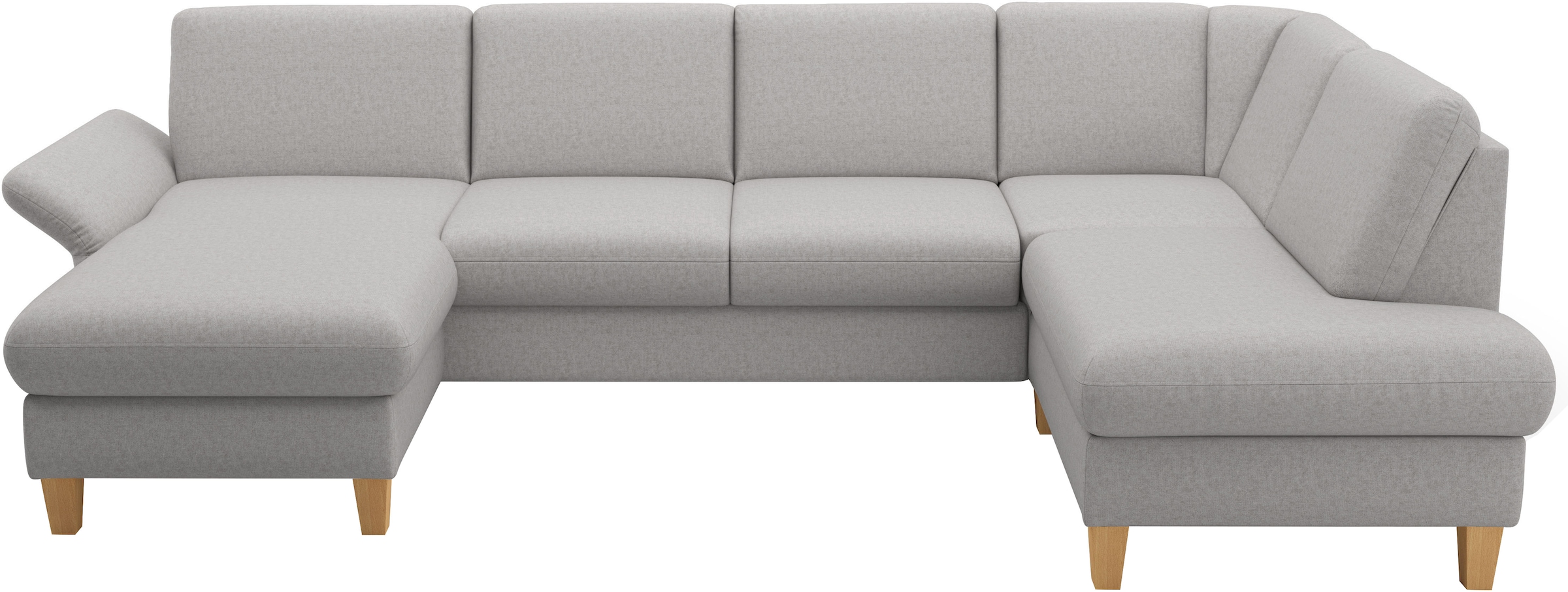 Home affaire Paysage de salon »Rochelle, U-Form« optional mit Armteilverstellung, mit Bettfunktion & Bettkasten