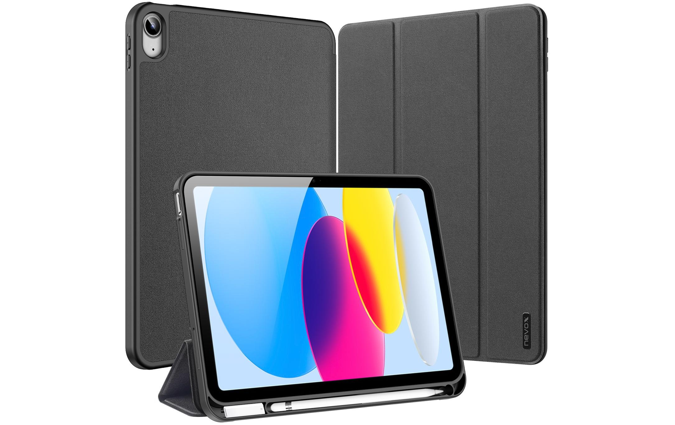 Image of nevox Tablet-Hülle "Vario Series Bookcase Grey" iPad (10. Generation) 27,7 cm (10,9 Zoll)