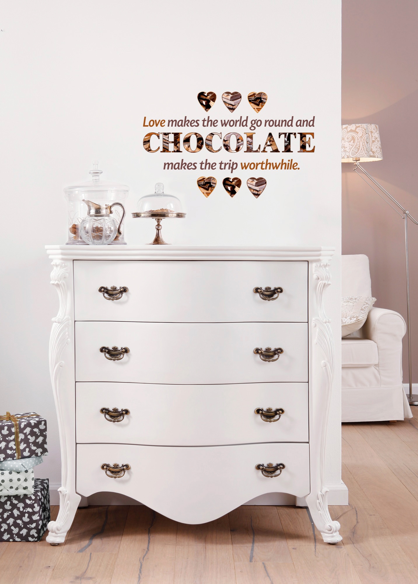Komar Wandtattoo »Chocolate - Grösse 50 x 70 cm«, (9 St.), selbstklebend, Wandsticker