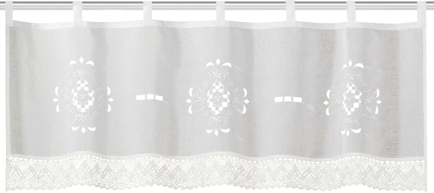 Image of HOME WOHNIDEEN Scheibengardine »ALEGRA«, (1 St.), Schlaufencafehaus bestickt bei Ackermann Versand Schweiz