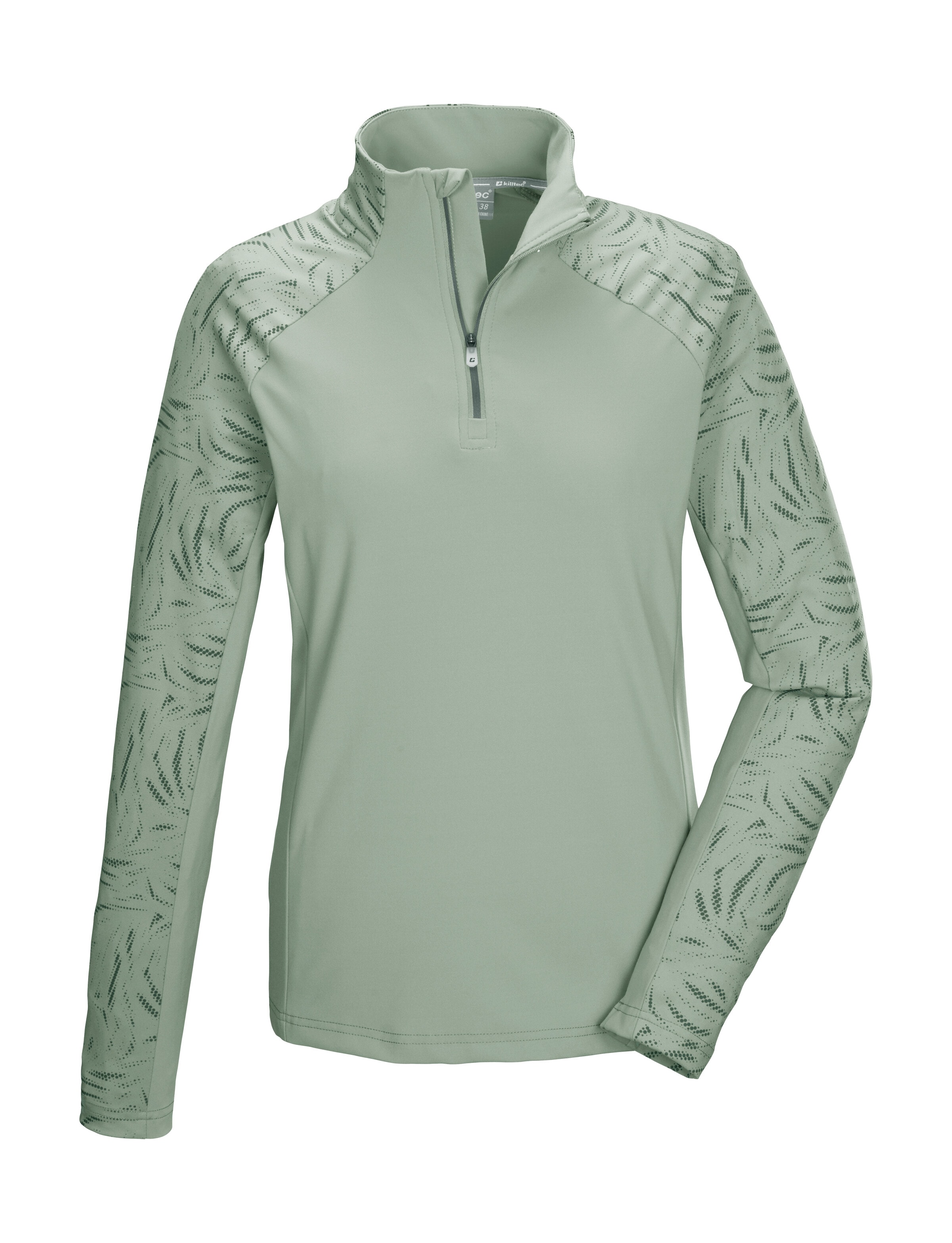 Image of Killtec Langarmshirt "KSW 56 WMN FLX SHRT" Damen Funktionsshirt: warm, hoher Komfort, Stehkragen, Kinnschutz
