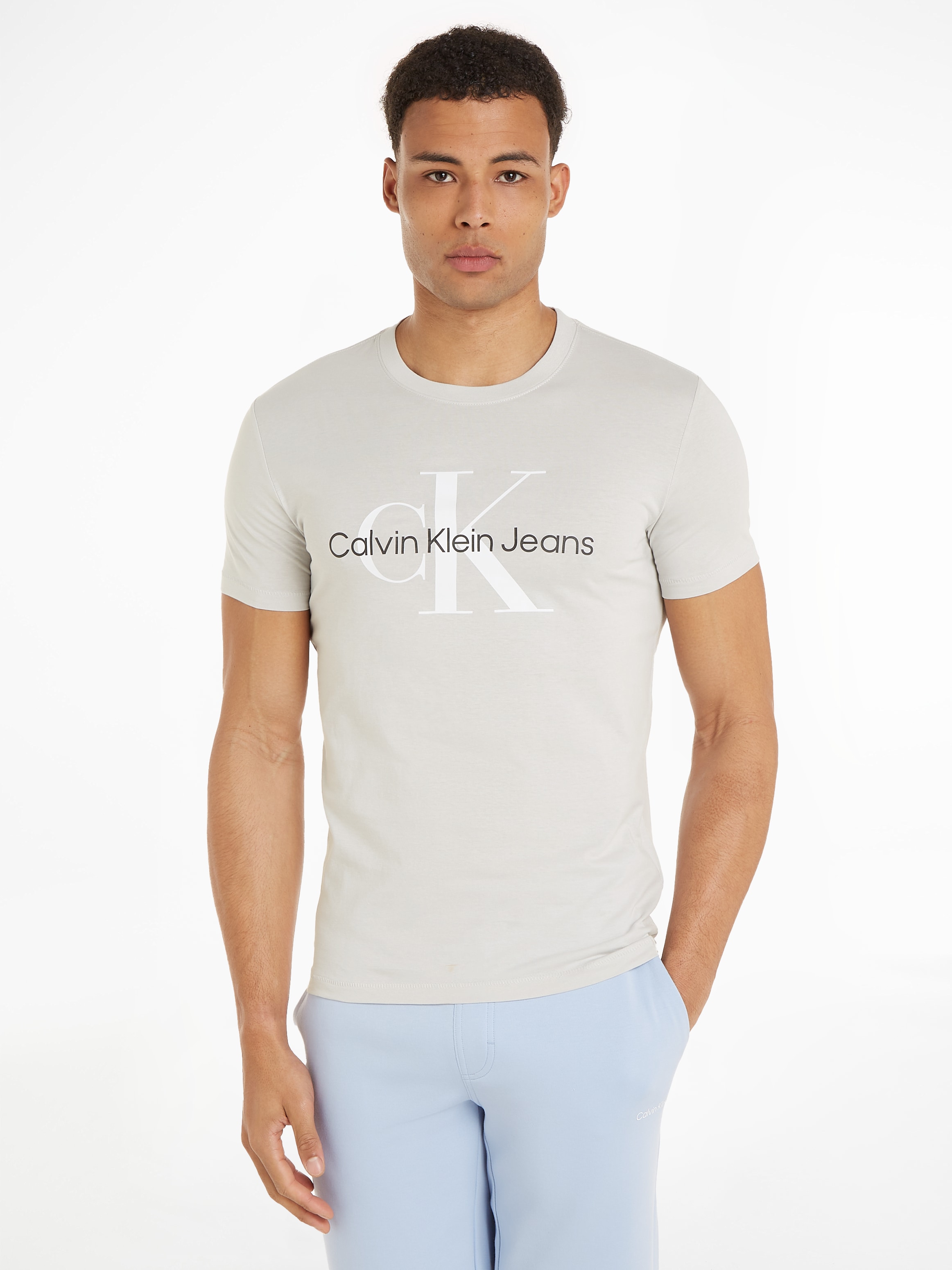 Calvin Klein Jeans T-Shirt »SEASONAL MONOLOGO TEE«, mit grossem Logodruck