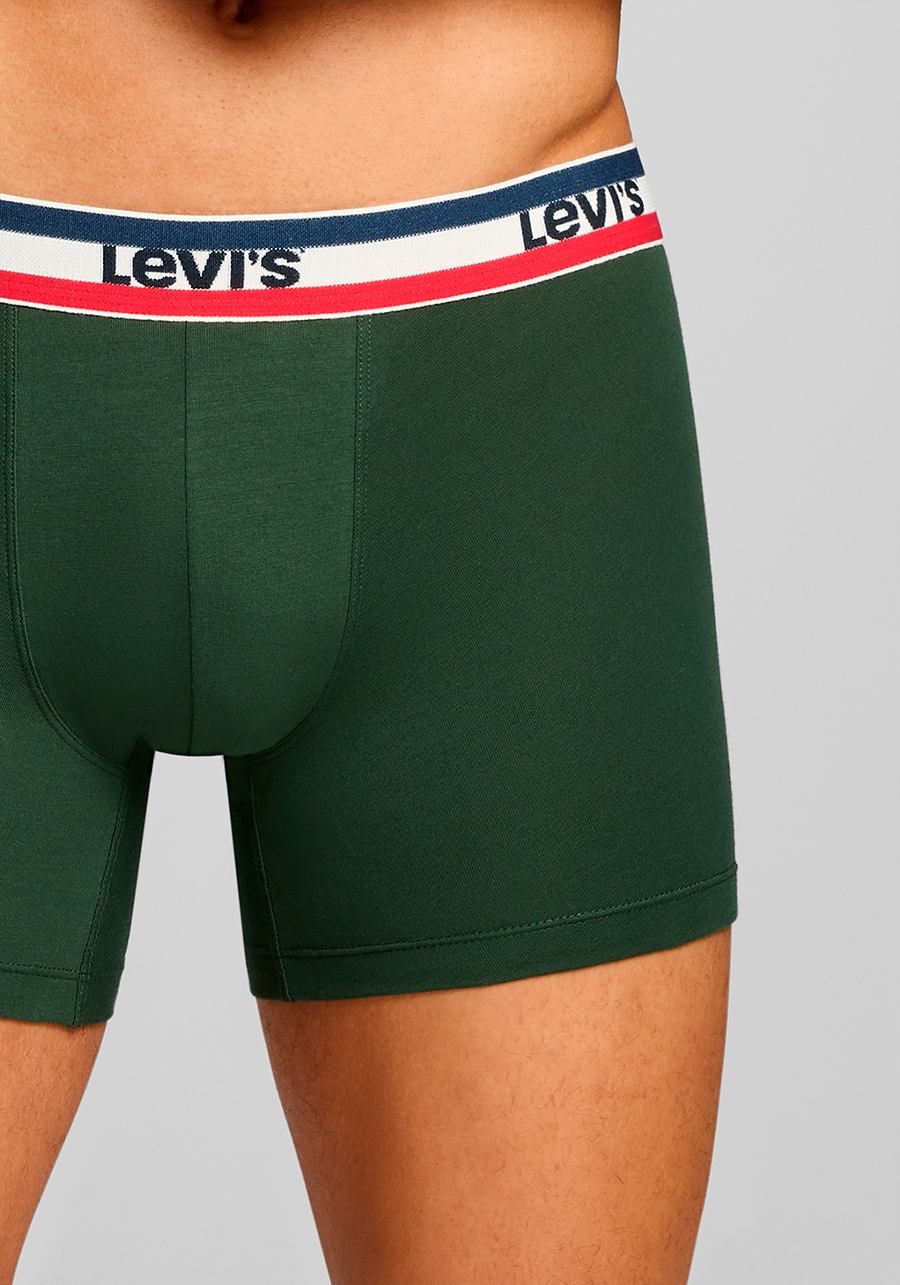 Levi's® Boxershorts »LEVIS MEN SPRTSWR LOGO BOXER BRIEF 3P«, (Packung, 3er Pack), mit breitem Logobund