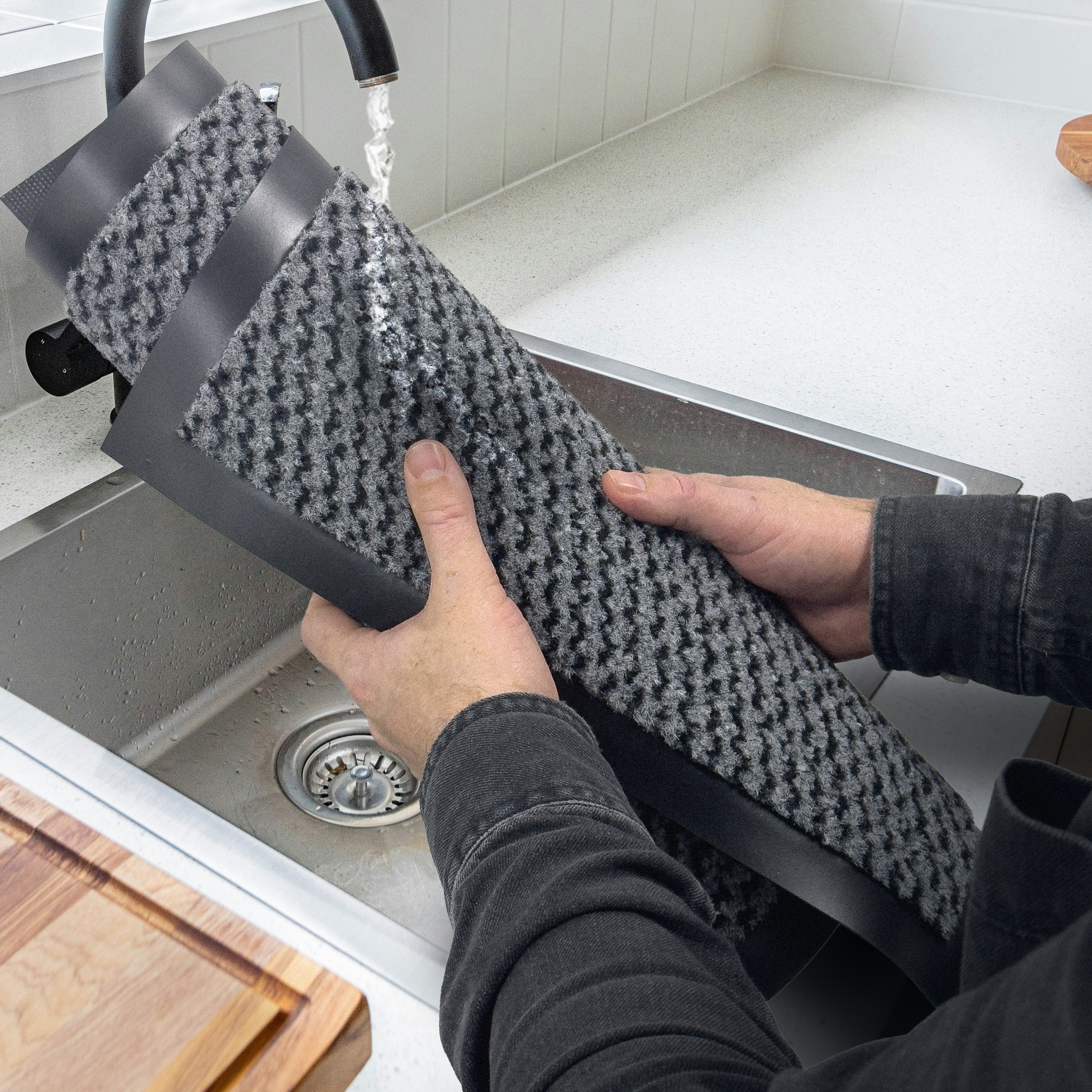 GOODproduct Fussmatte »Tarron, Schmutzfangmatte Indoor, für Hausflur und Eingangsbereiche« rechteckig 5 mm Höhe Eingangsmatte, rutschfeste Unterseite, meliert