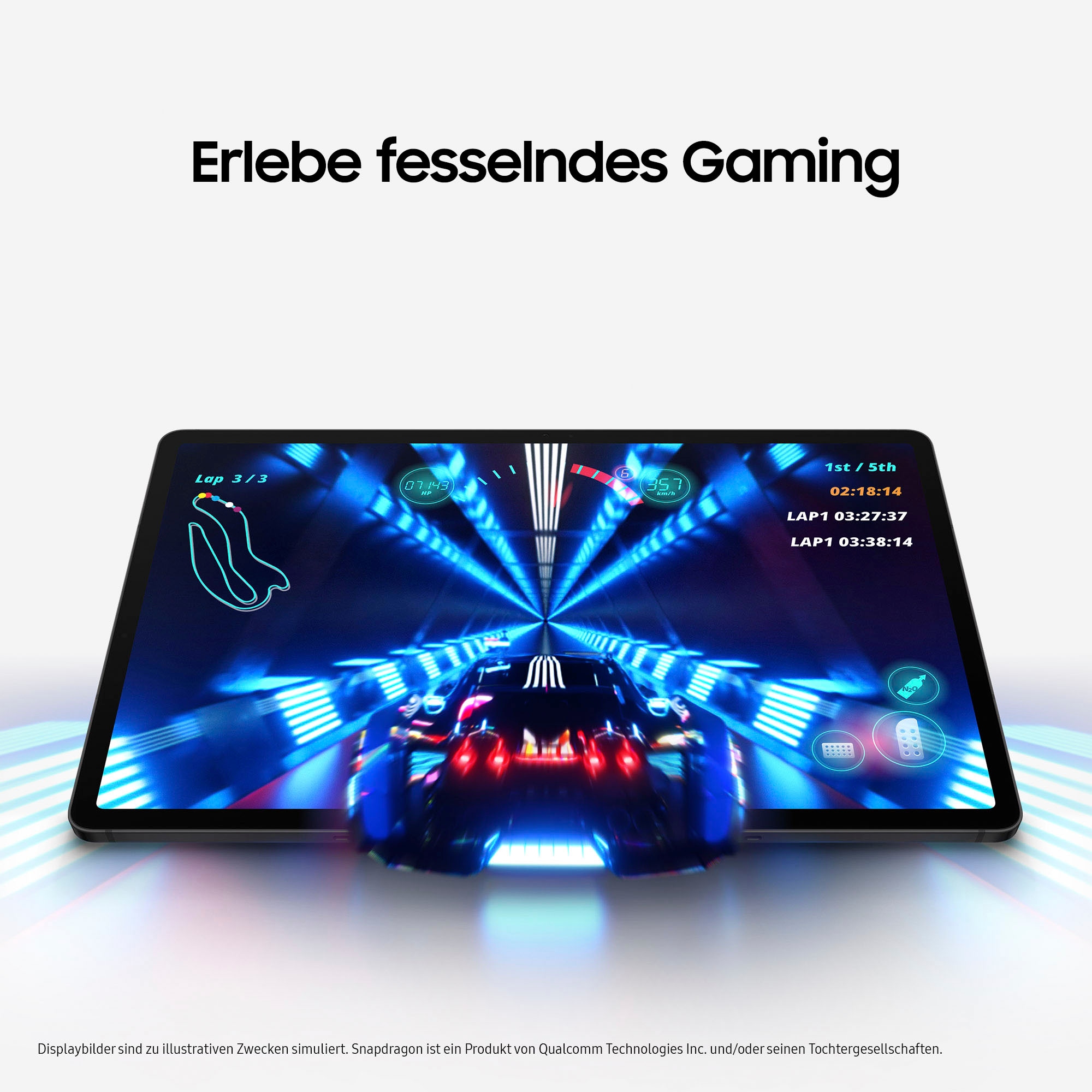 Samsung Tablet »Galaxy Tab S9+ 5G«, (31,5 cm / 12,4 Zoll), Android, WQXGA+, 5G, AI-Funktionen)