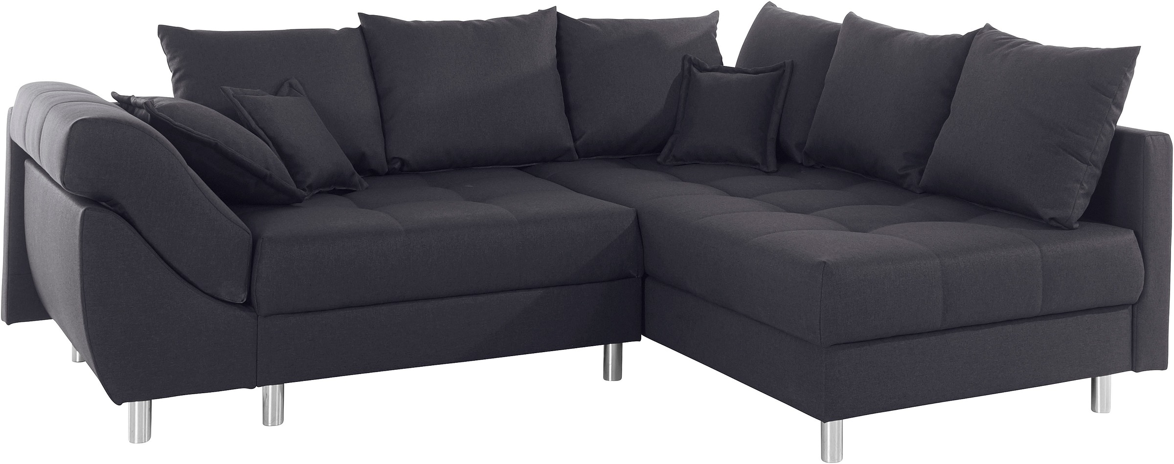 COLLECTION AB Ecksofa Joseli,  mit Zier- und Rückenkissen, komfortable Schanzen-Armlehne